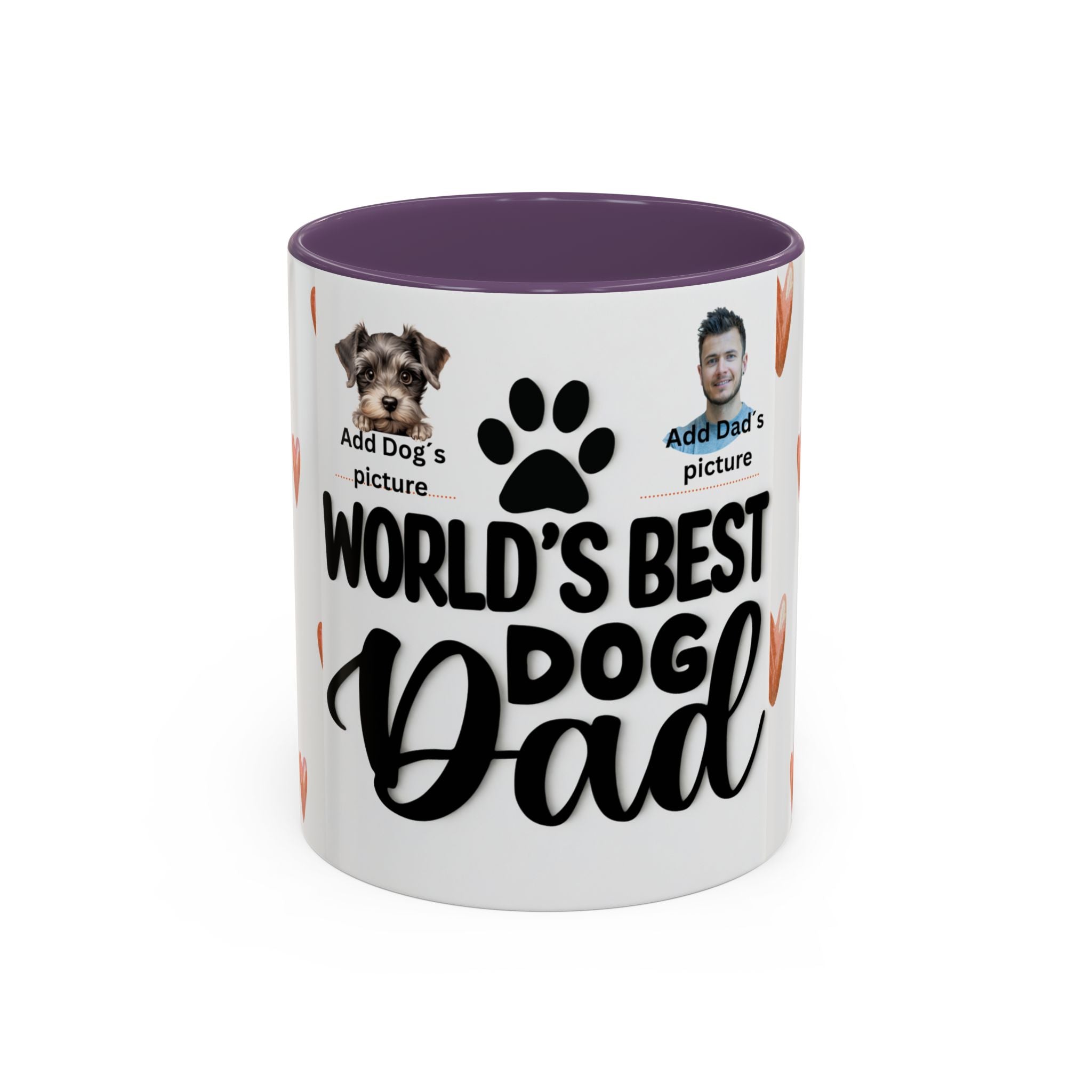Personalised "World's Best Dog Dad" Coffee Mug — Custom Pet & Owner Photo