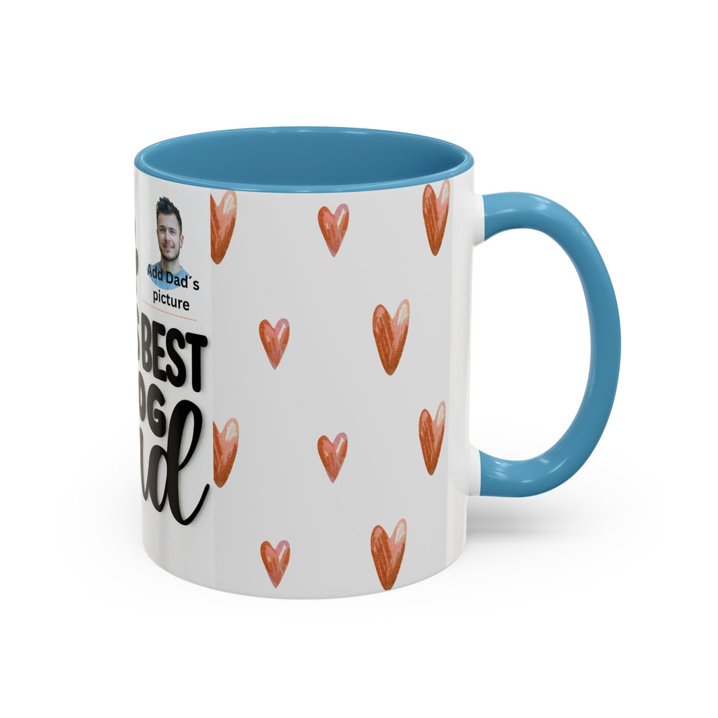 Personalised "World's Best Dog Dad" Coffee Mug — Custom Pet & Owner Photo