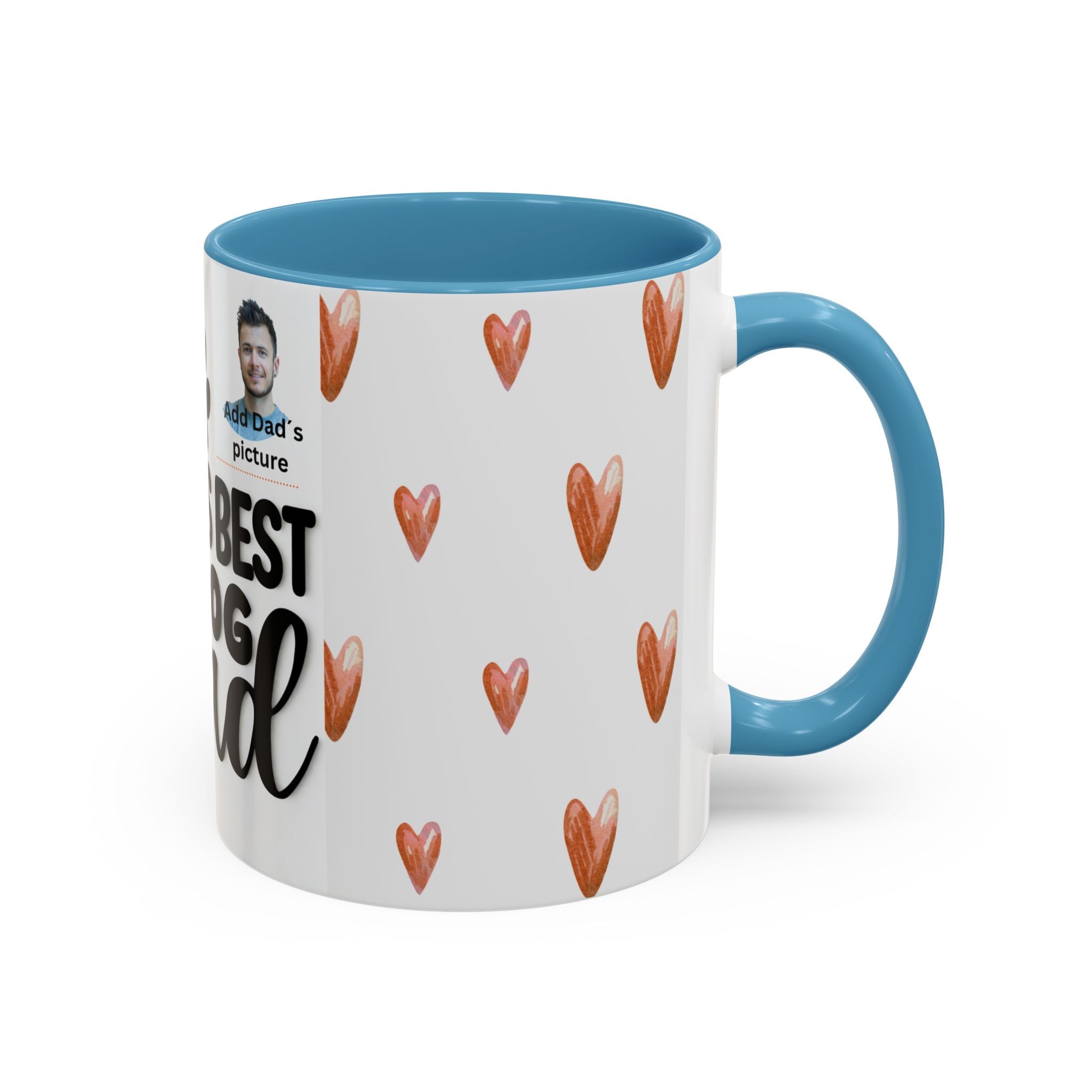 Personalised "World's Best Dog Dad" Coffee Mug — Custom Pet & Owner Photo