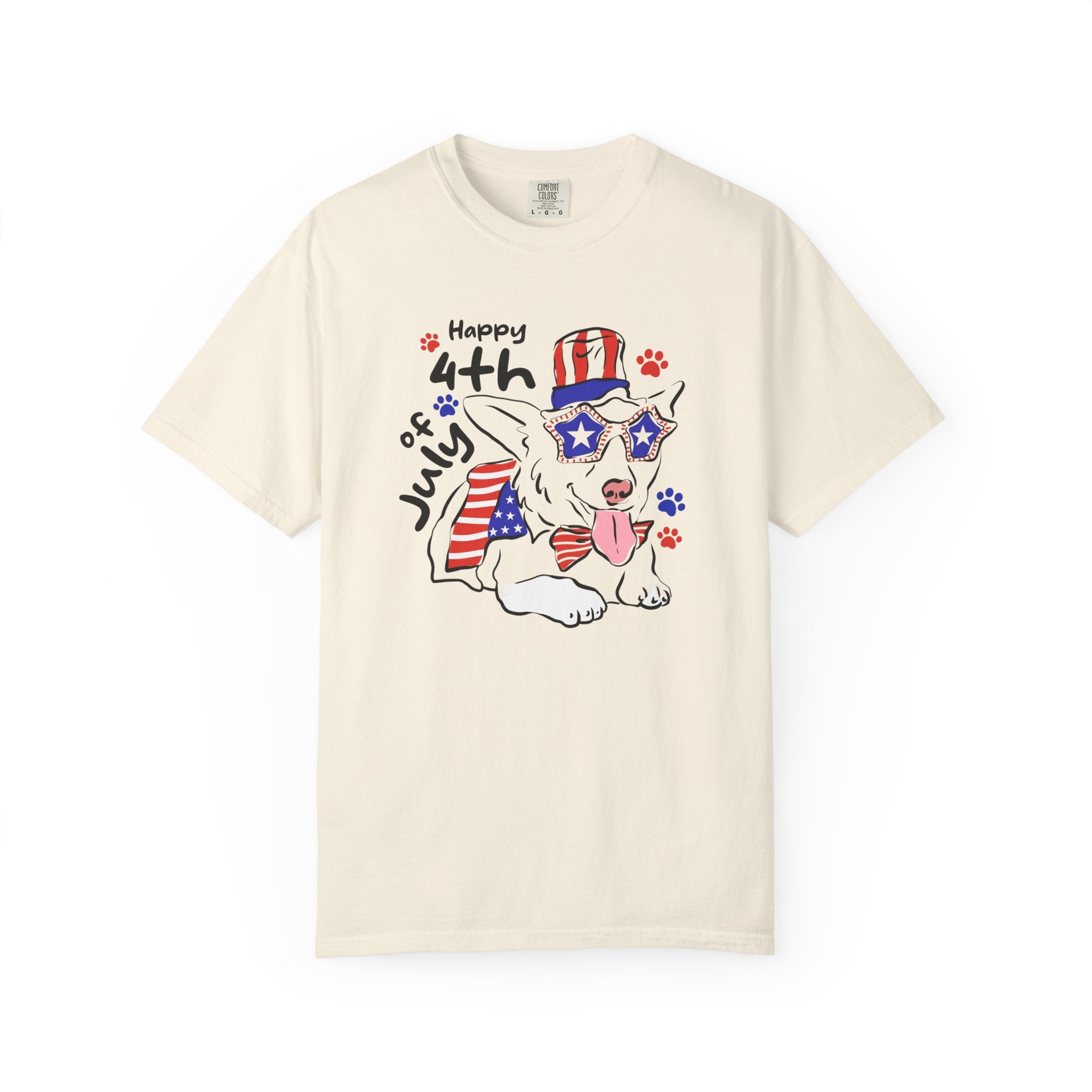 4th of July Dog T-Shirt — Patriotic Pup Graphic Tee