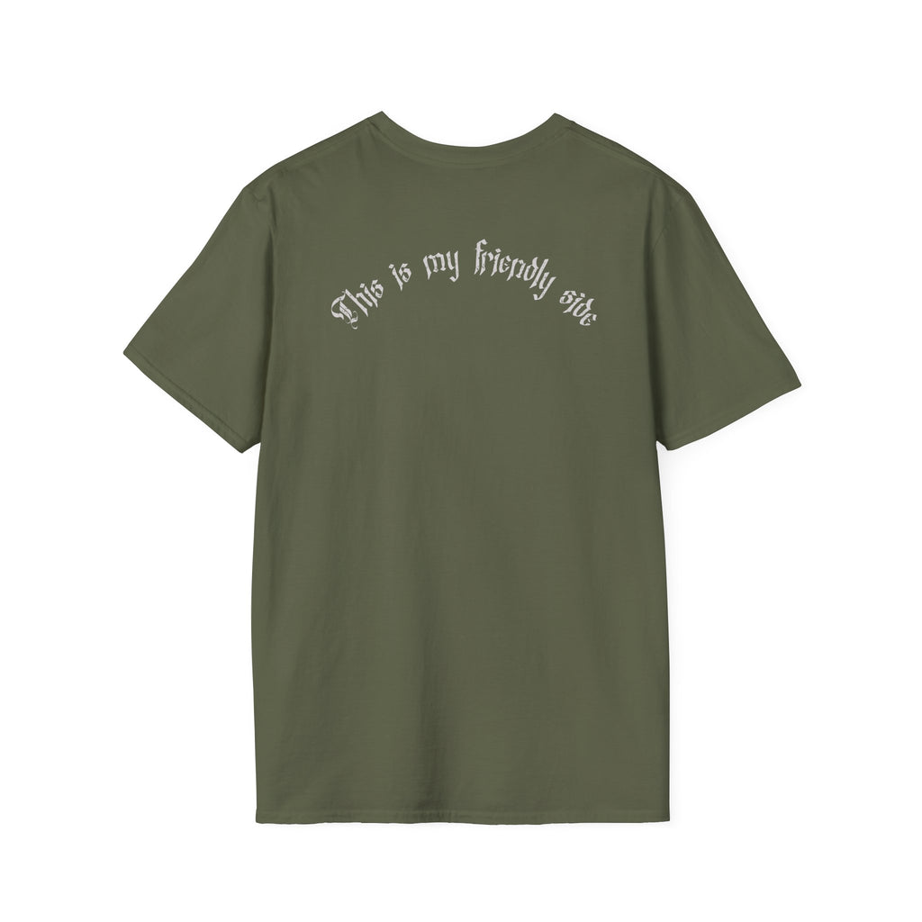 Angry Wolf Graphic T-Shirt — "This Is My Friendly Side"