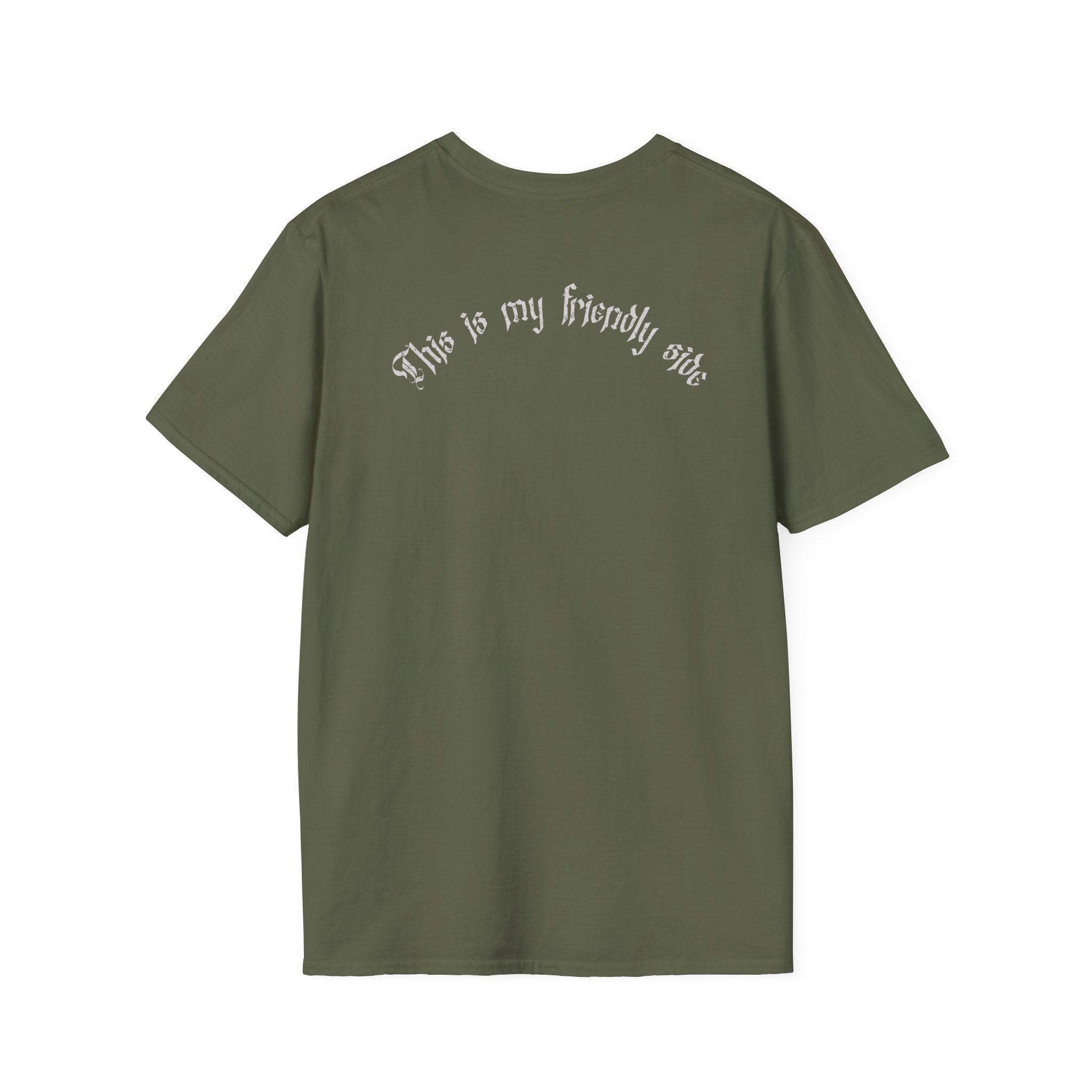 Angry Wolf Graphic T-Shirt — "This Is My Friendly Side"
