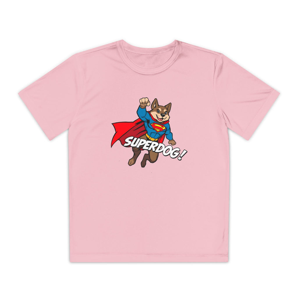 Kids Superdog T-Shirt — Youth Superhero Dog Tee ("SUPERDOG!")