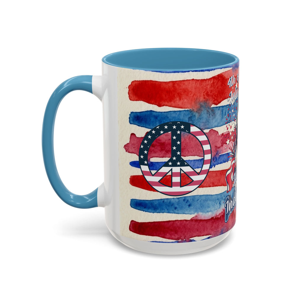 Independence Day Husky Coffee Mug — Happy 4th of July Patriotic Accent Mug (11/15oz)