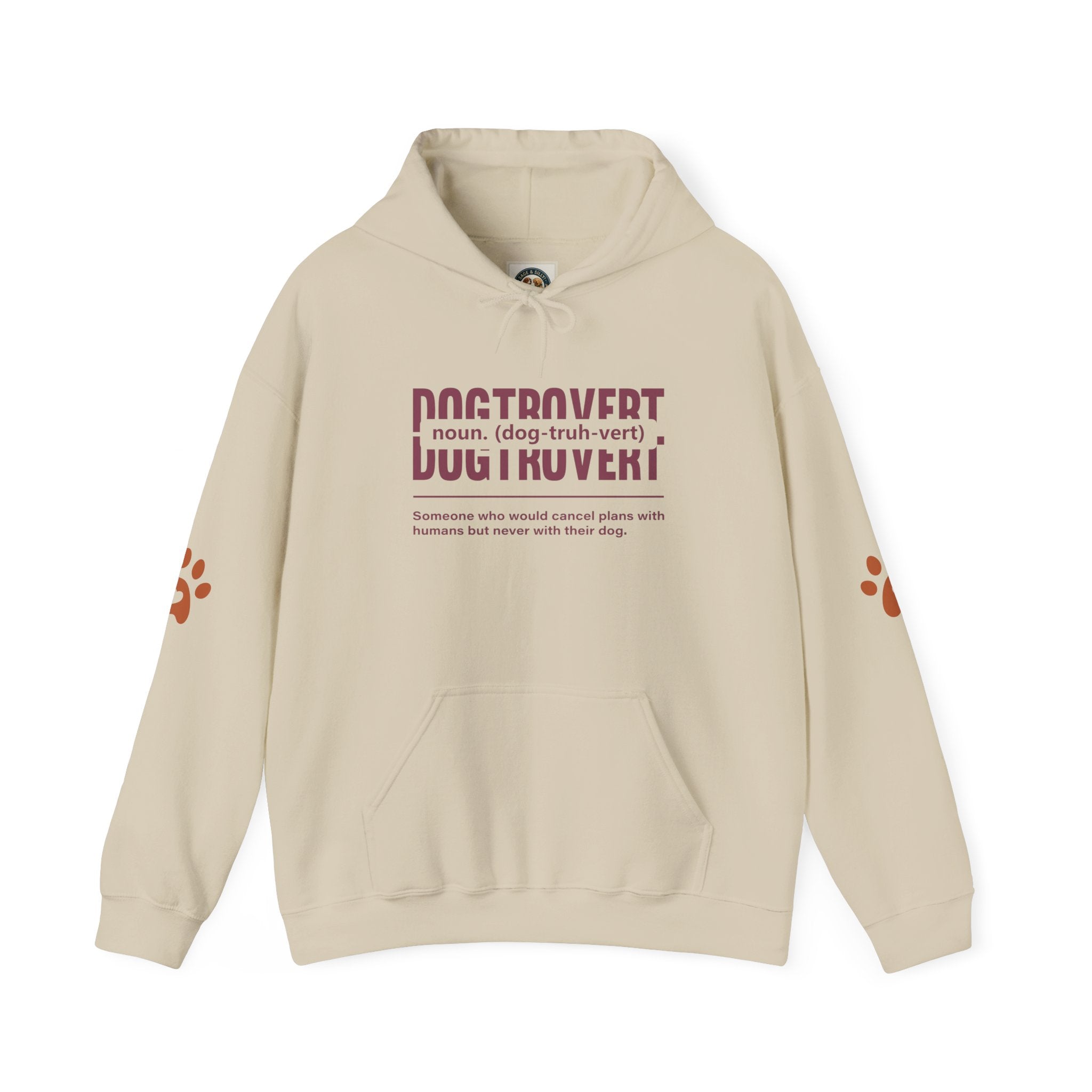 Dogtrovert Definition Hoodie – Funny Dog Lover Graphic Pullover