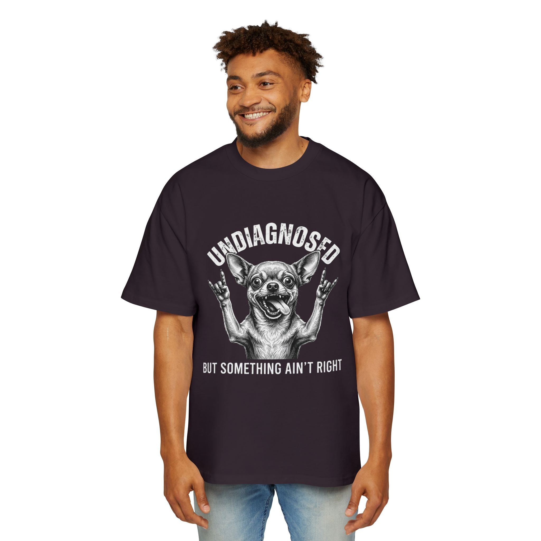 Undiagnosed But Something Ain't Right Dog Tee — Funny Chihuahua Graphic T-Shirt