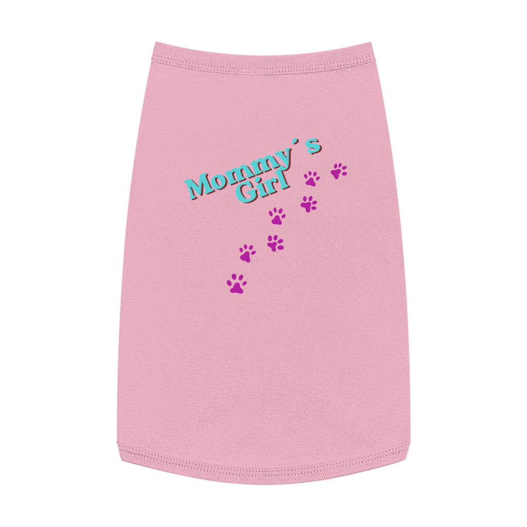 Mommy's Girl Pet Tank Top — Cute Paw Print Dog Shirt for Small Dogs & Puppies