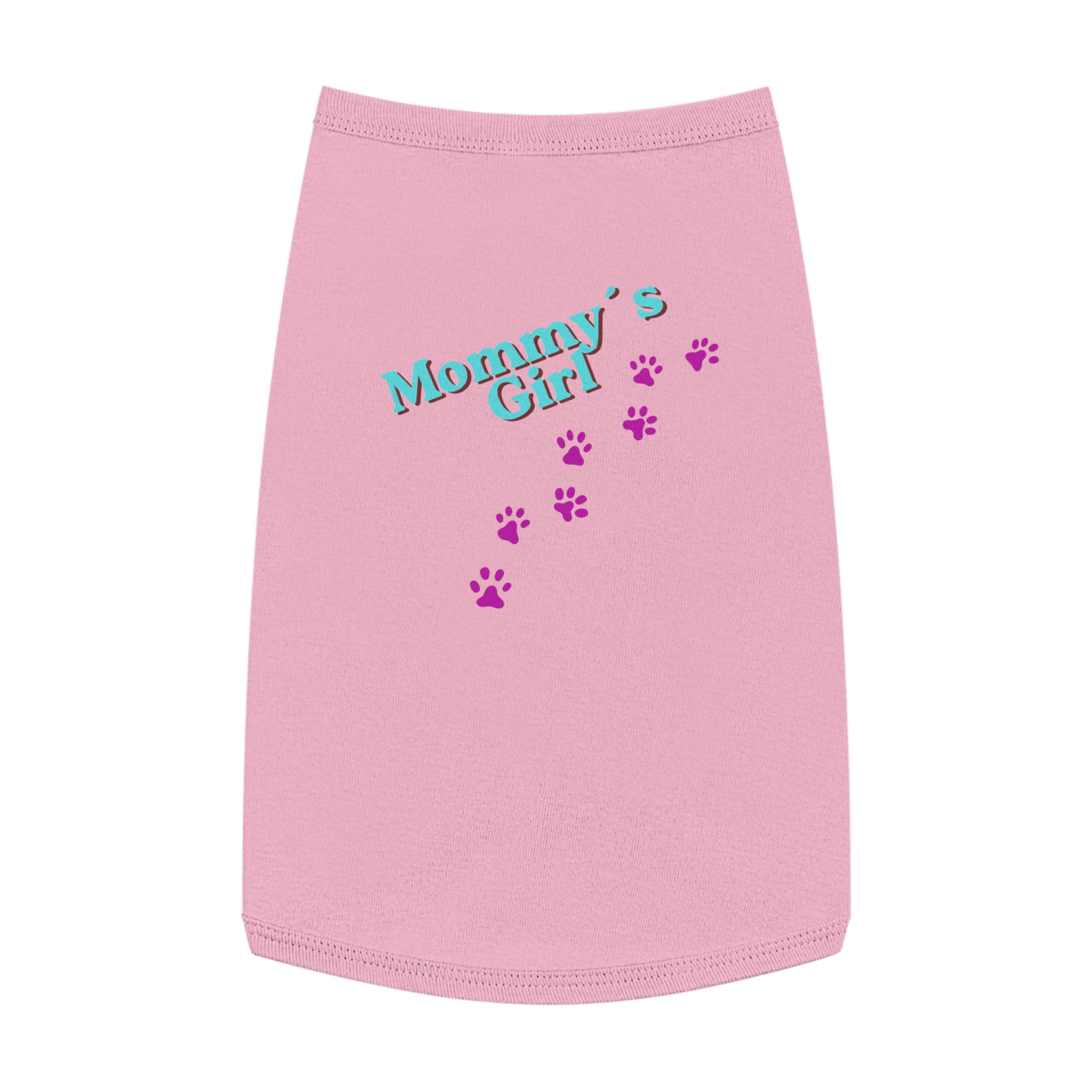 Mommy's Girl Pet Tank Top — Cute Paw Print Dog Shirt for Small Dogs & Puppies