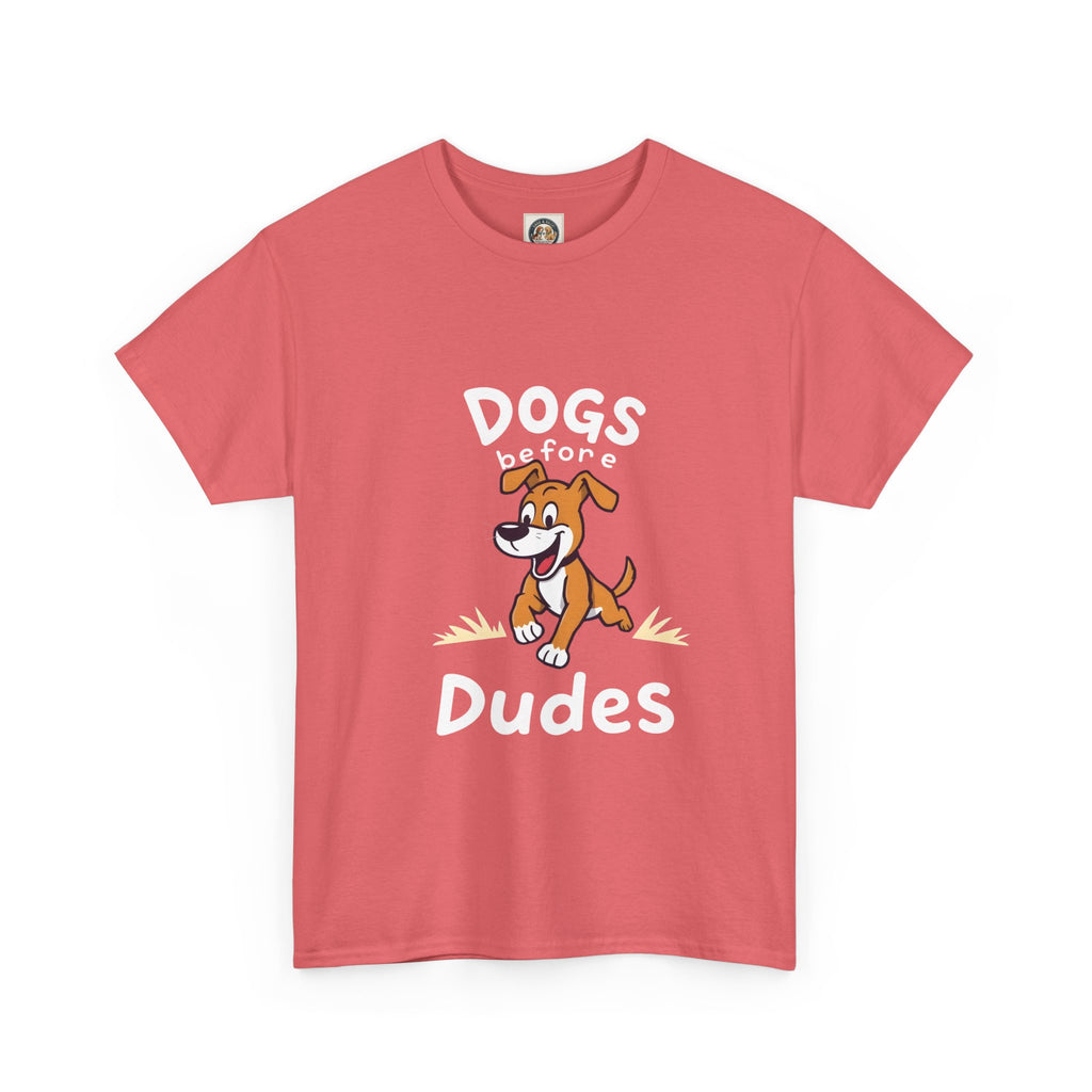 Dogs Before Dudes T-Shirt — Cute Puppy Graphic Tee (Dog Lover Gift)