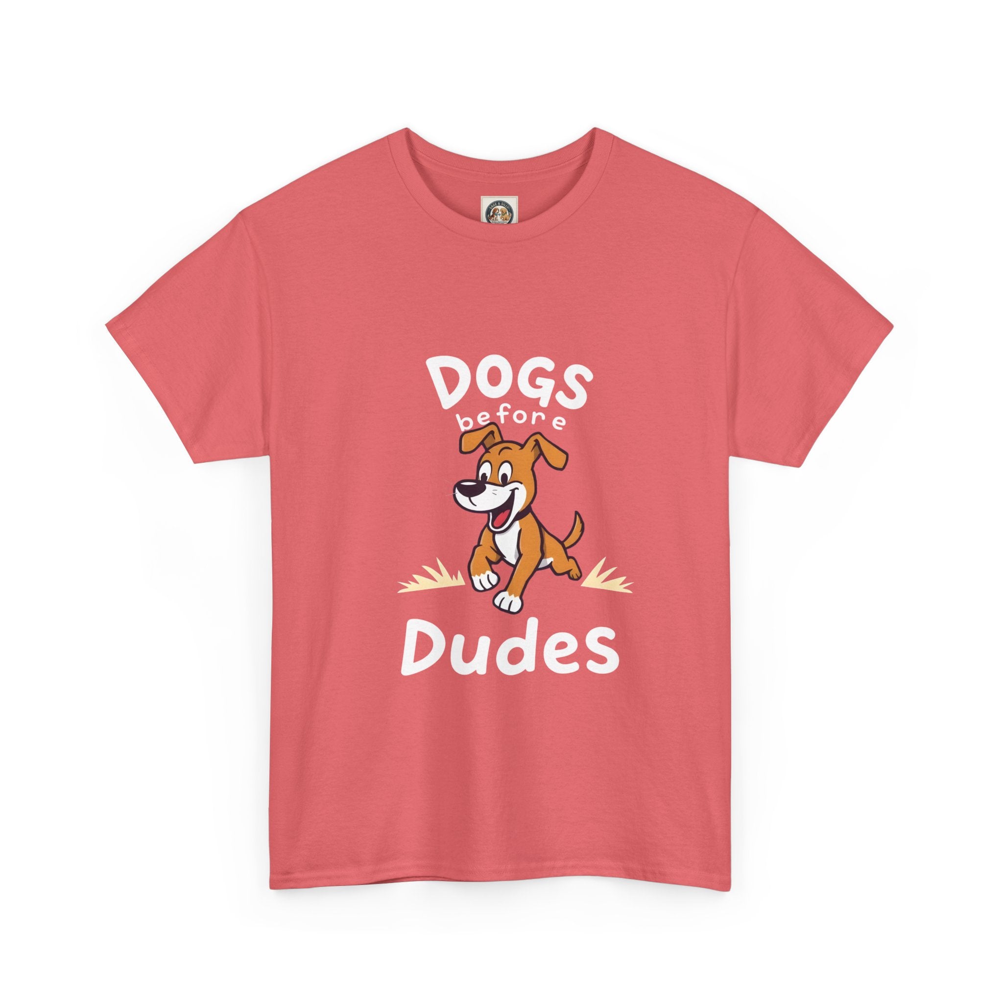 Dogs Before Dudes T-Shirt — Cute Puppy Graphic Tee (Dog Lover Gift)