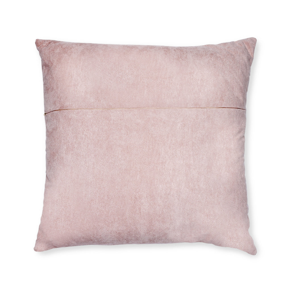 Boston Terrier Throw Pillow — Floral Pink Faux Suede | Dog Lover Home Decor