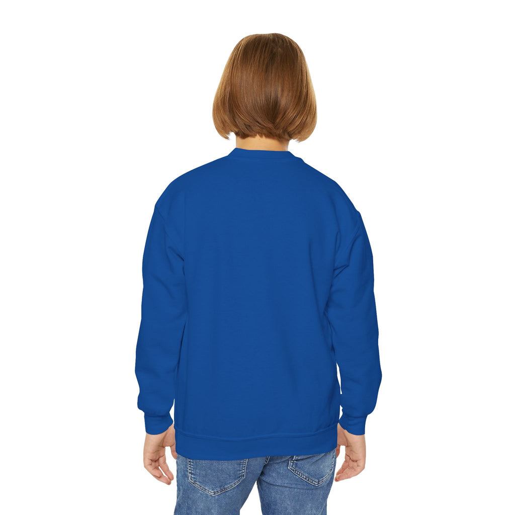Youth Sweatshirt — "Oh No!" Surprised Dog Cartoon Graphic Crewneck