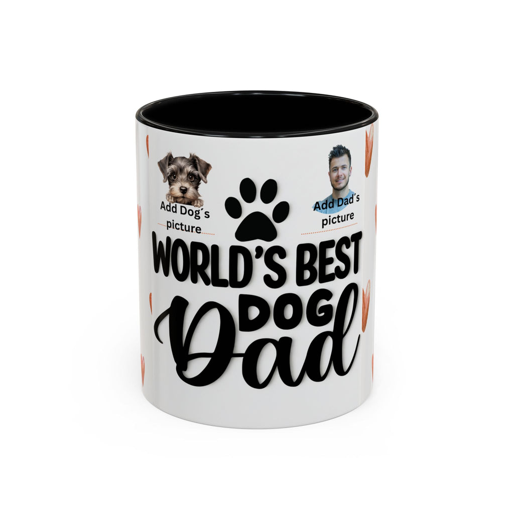 Personalised "World's Best Dog Dad" Coffee Mug — Custom Pet & Owner Photo