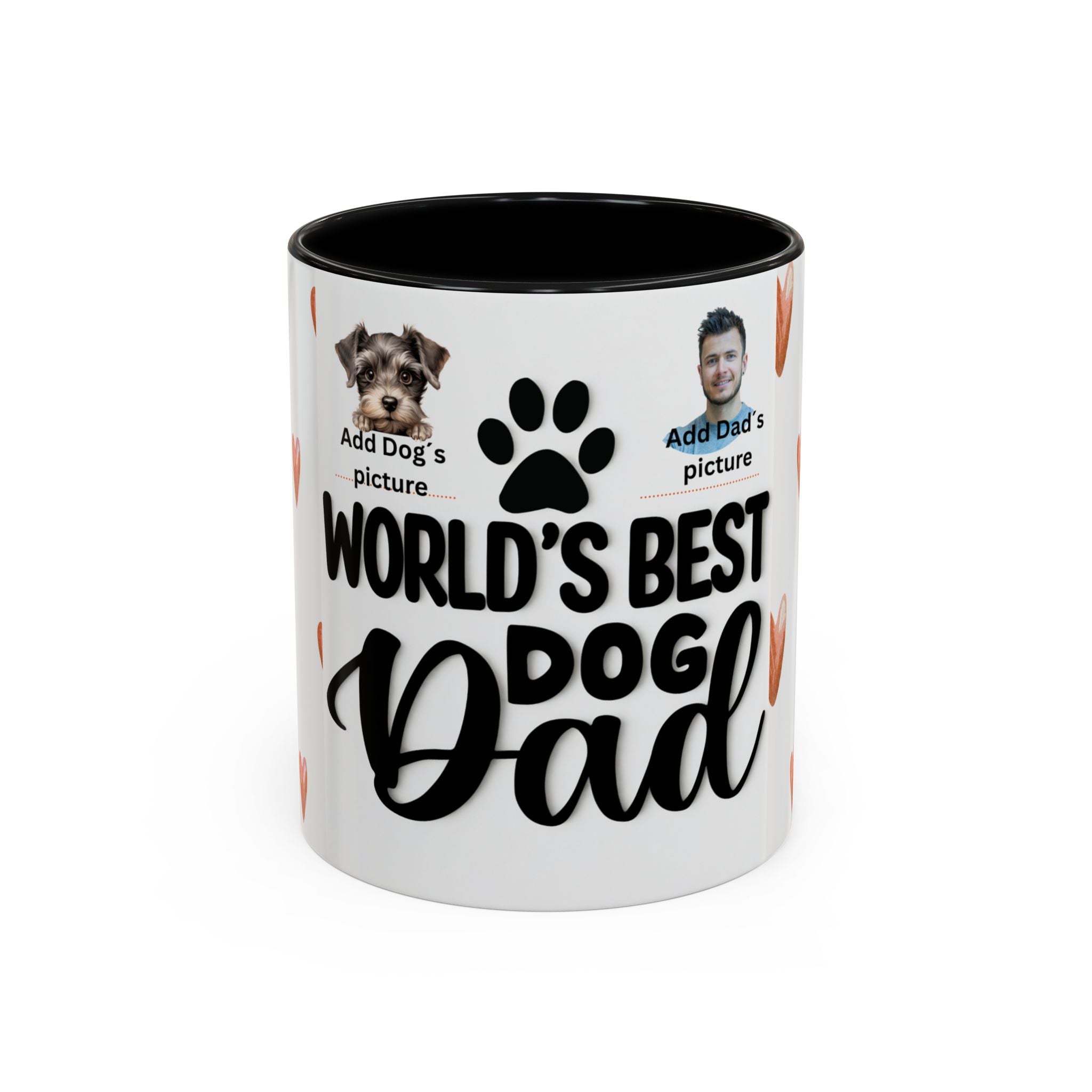 Personalised "World's Best Dog Dad" Coffee Mug — Custom Pet & Owner Photo