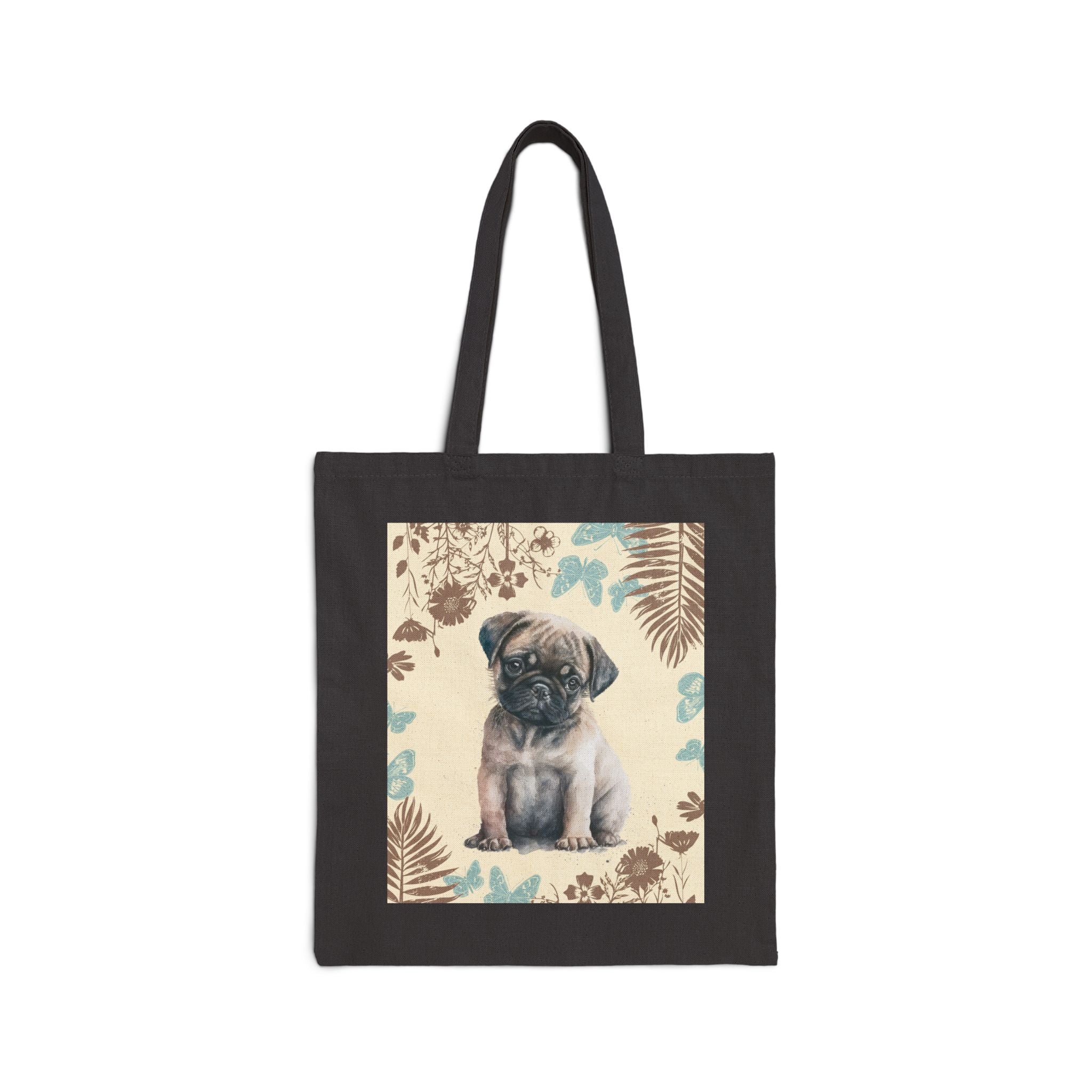 Tote Bag — "Grace is a wet nose and a hopeful tail" Dog Portrait Canvas Tote