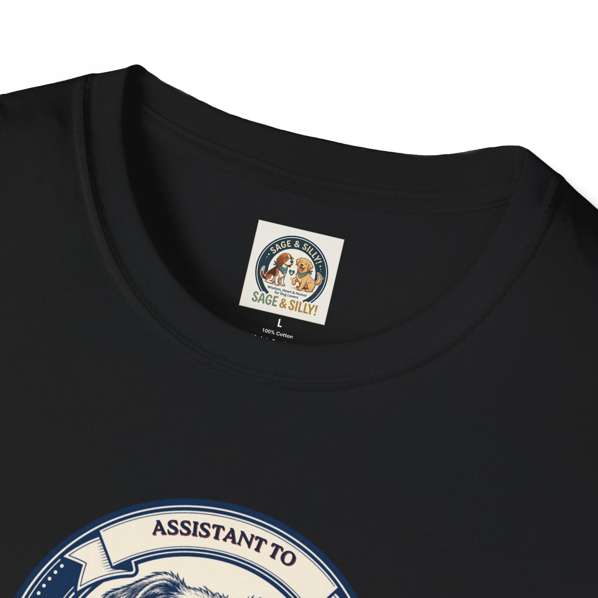 Rescue Dog T-Shirt — "Assistant to the Regional Manager" Funny Adopted Dog Tee