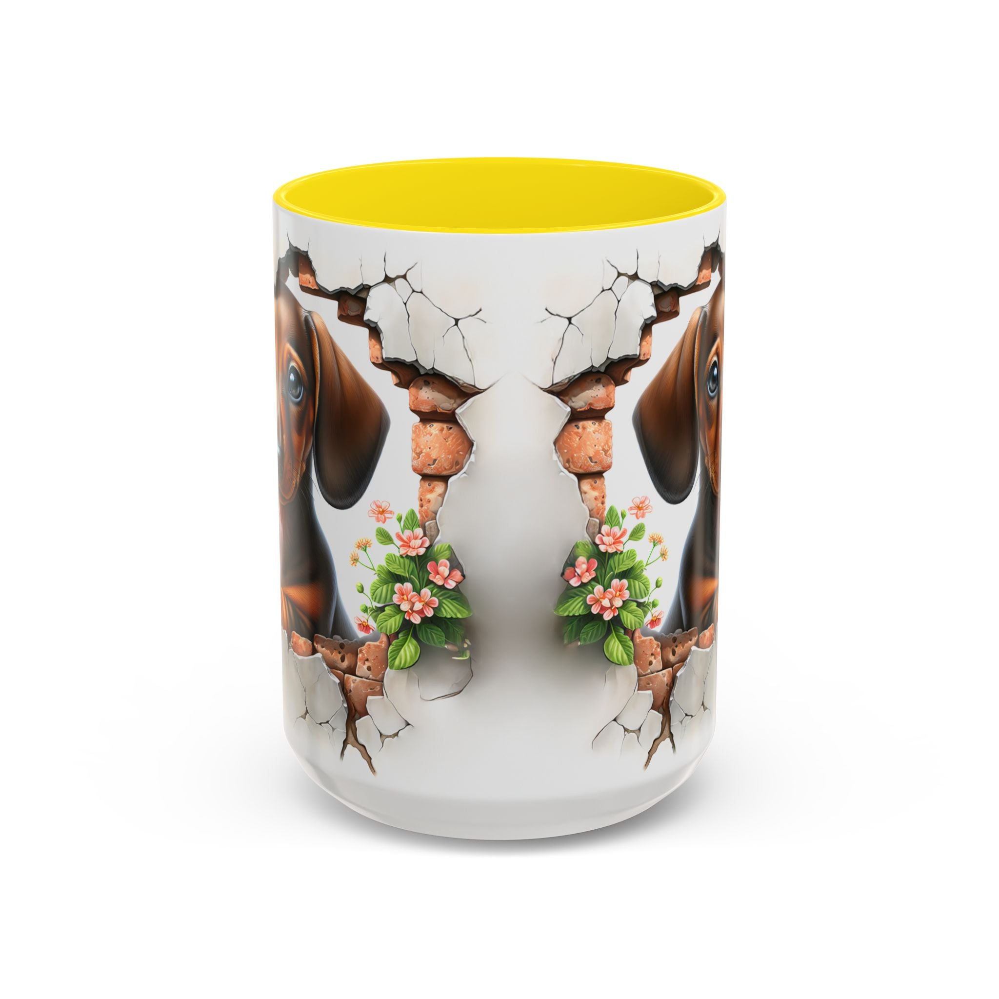 Dachshund Peek-A-Boo Coffee Mug — Cute Puppy Dog Gift