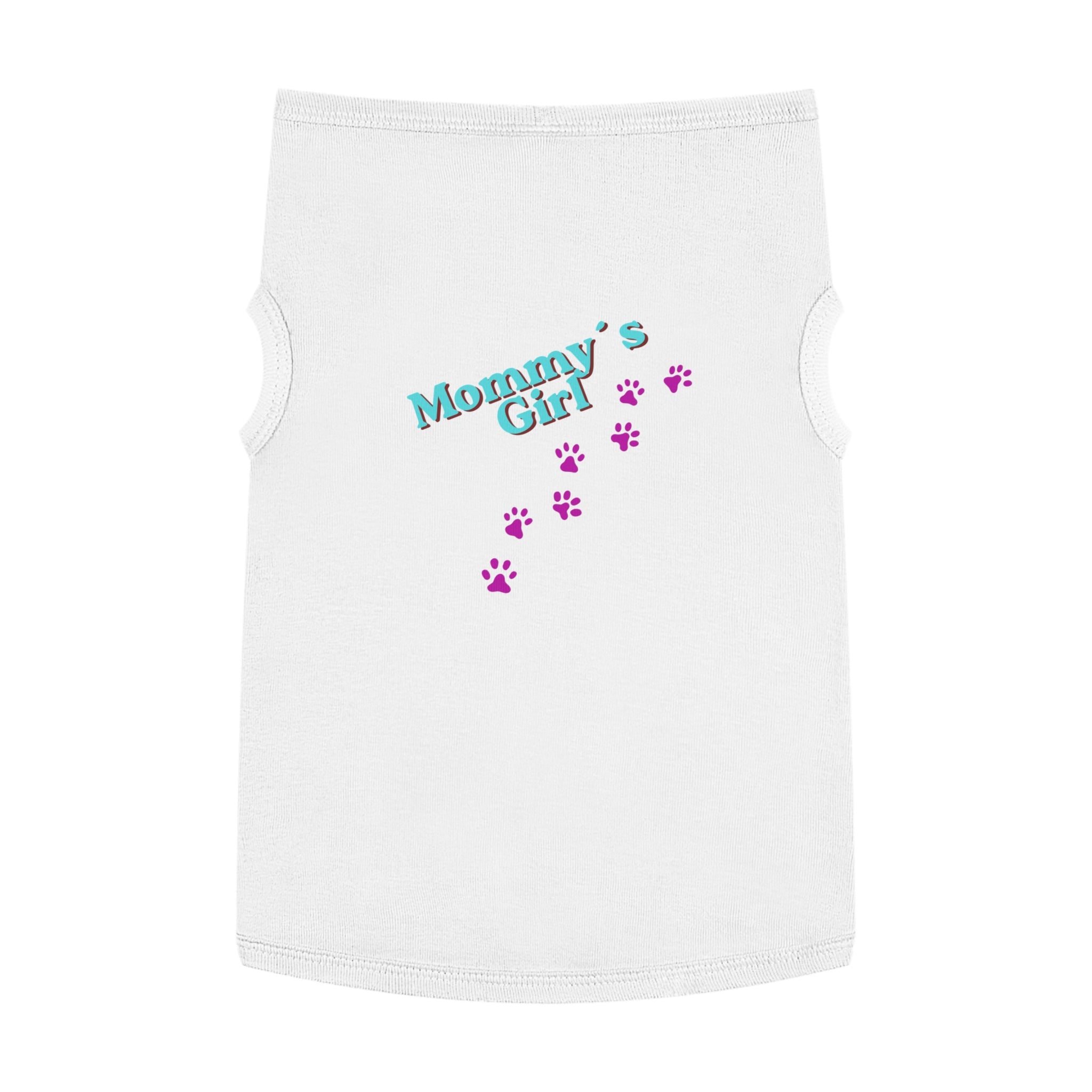 Mommy's Girl Pet Tank Top — Cute Paw Print Dog Shirt for Small Dogs & Puppies