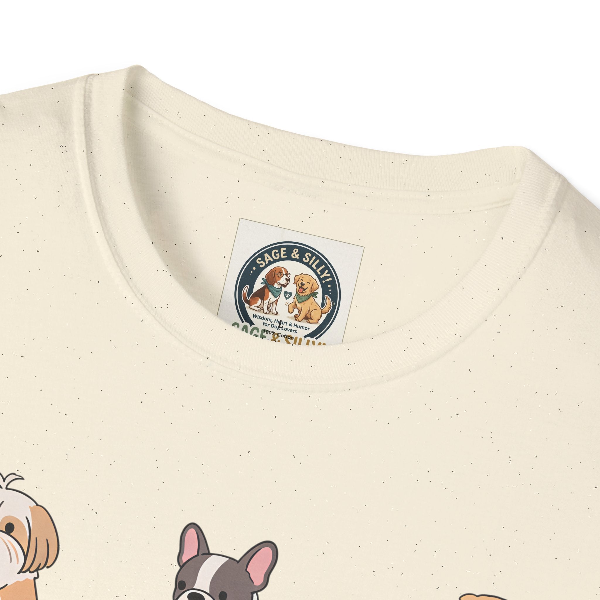 Reading Dogs T-Shirt — Cute Cartoon Dogs with Books Graphic Tee