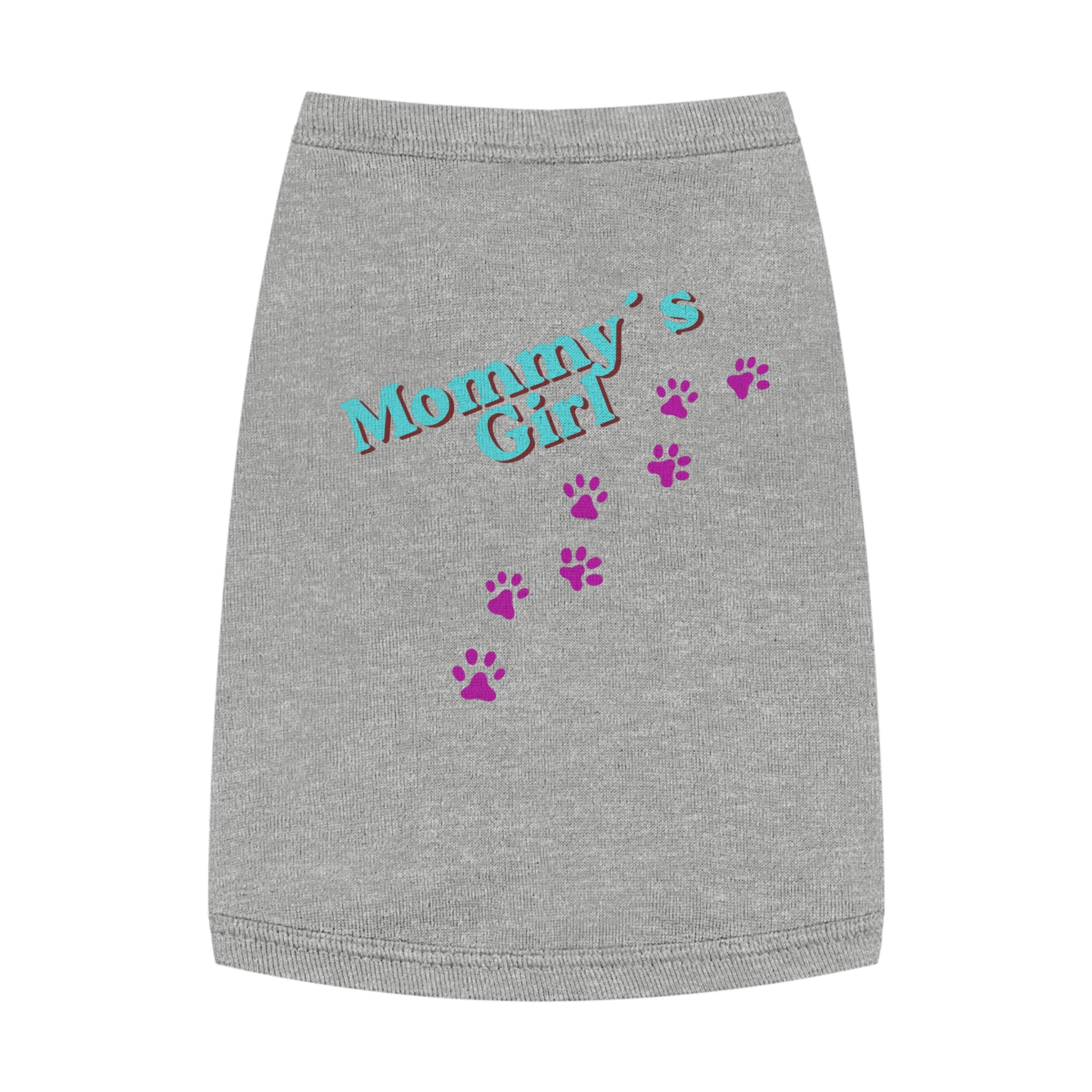Mommy's Girl Pet Tank Top — Cute Paw Print Dog Shirt for Small Dogs & Puppies