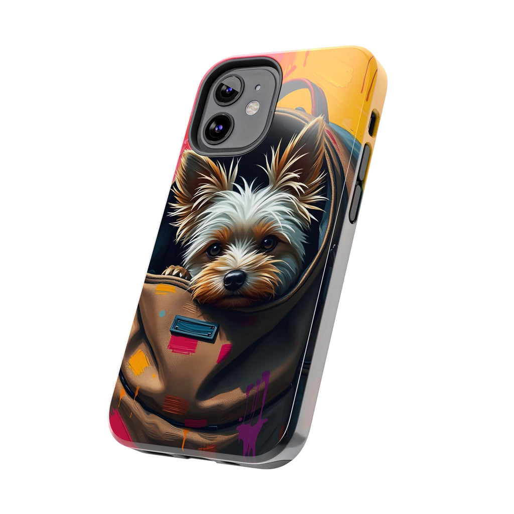 Yorkie Pocket Phone Case – Colorful Cute Yorkshire Terrier Protective Cover