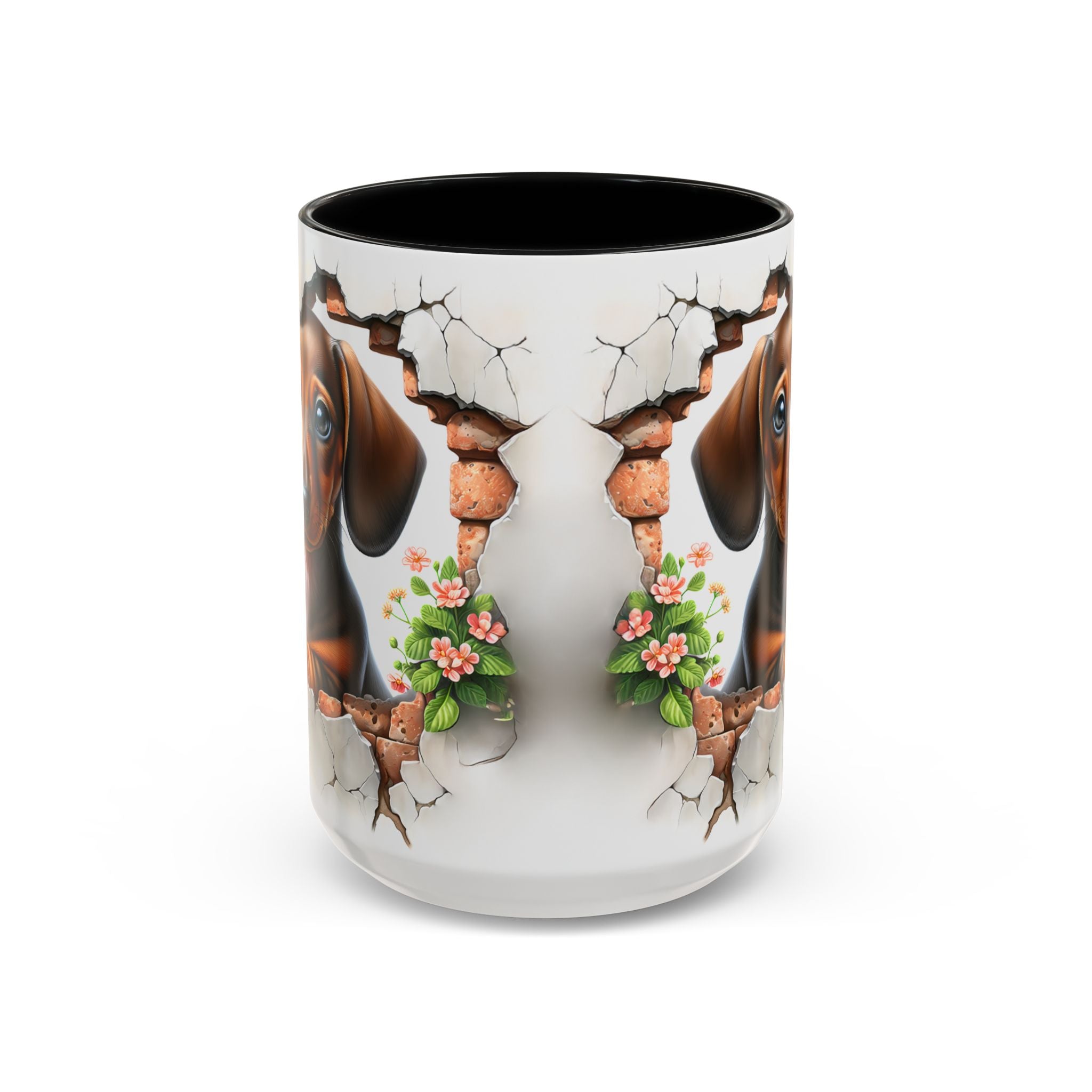 Dachshund Peek-A-Boo Coffee Mug — Cute Puppy Dog Gift