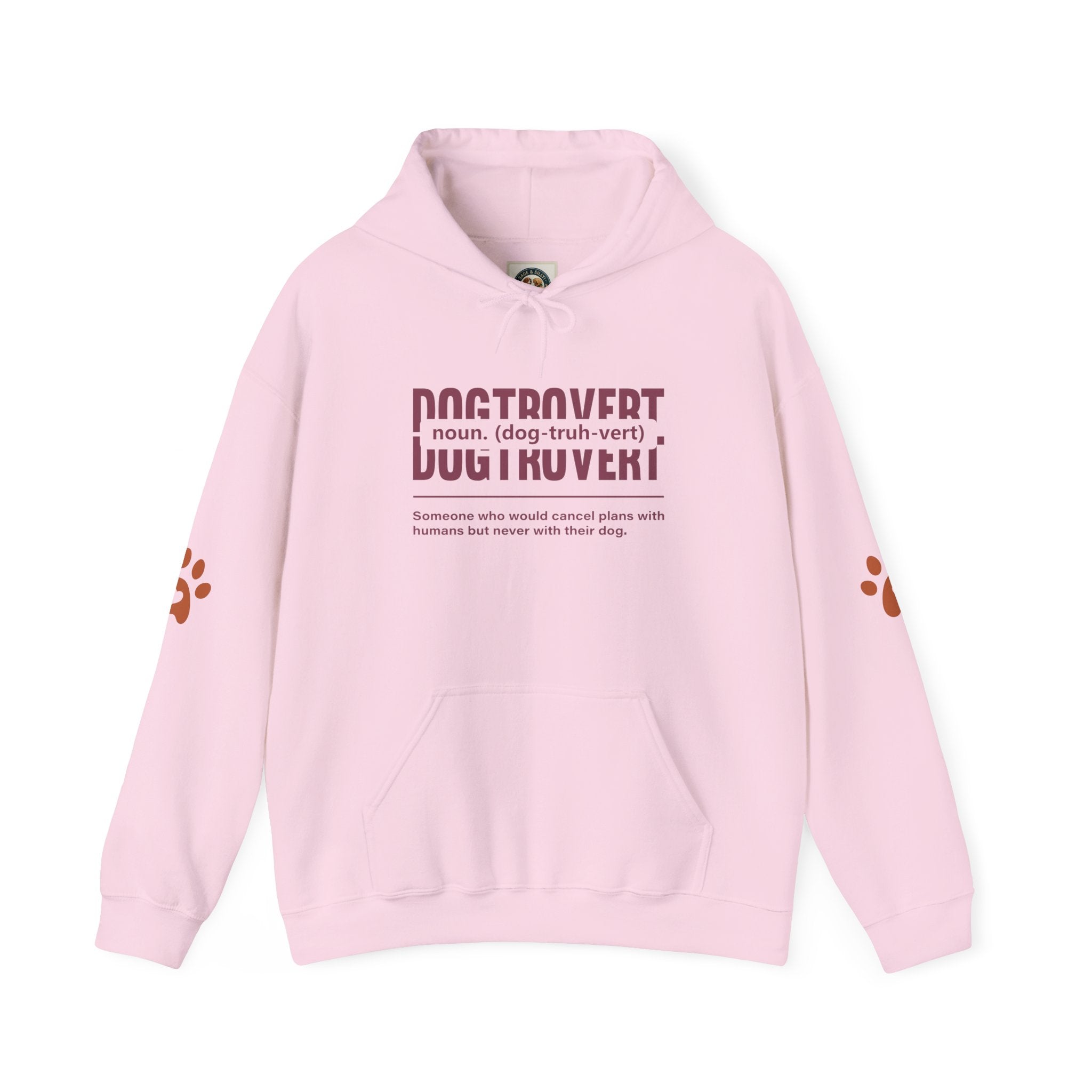 Dogtrovert Definition Hoodie – Funny Dog Lover Graphic Pullover