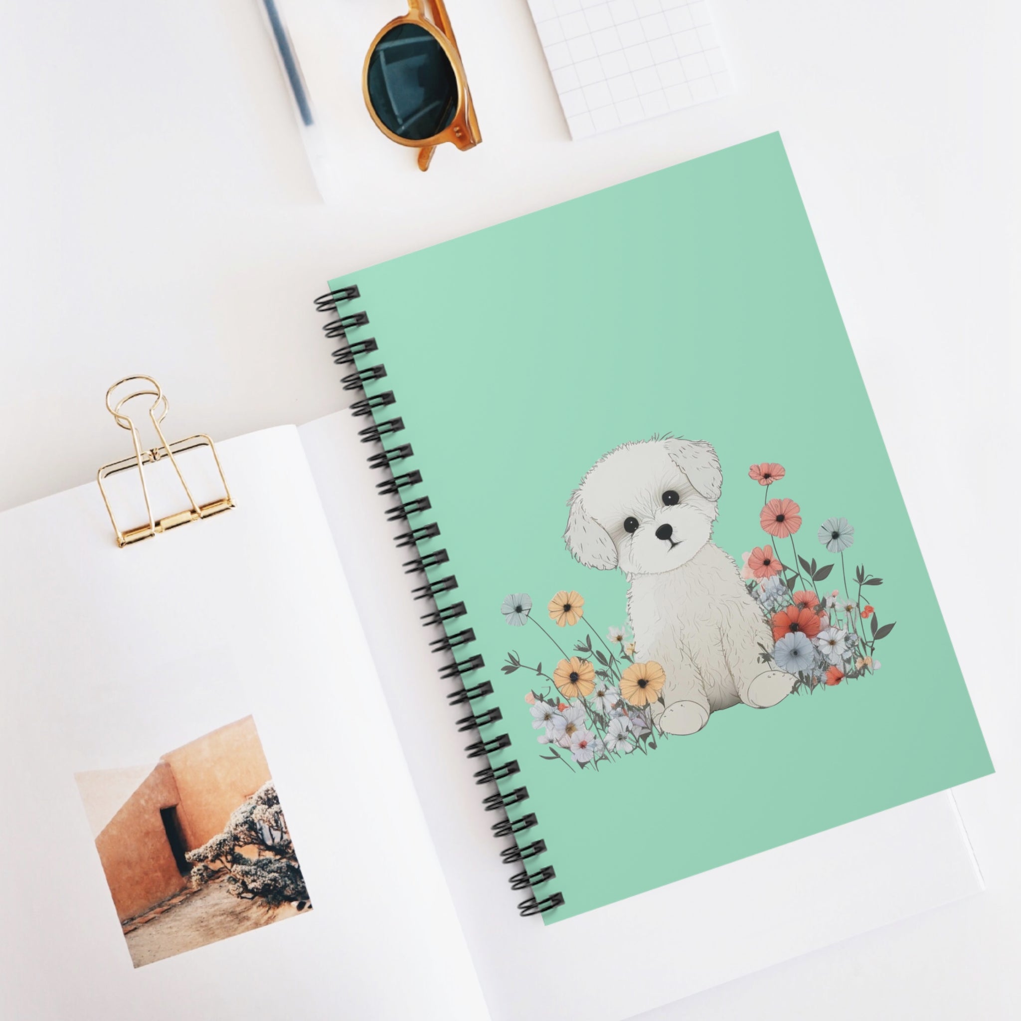 Notebook — "white puppyJournal