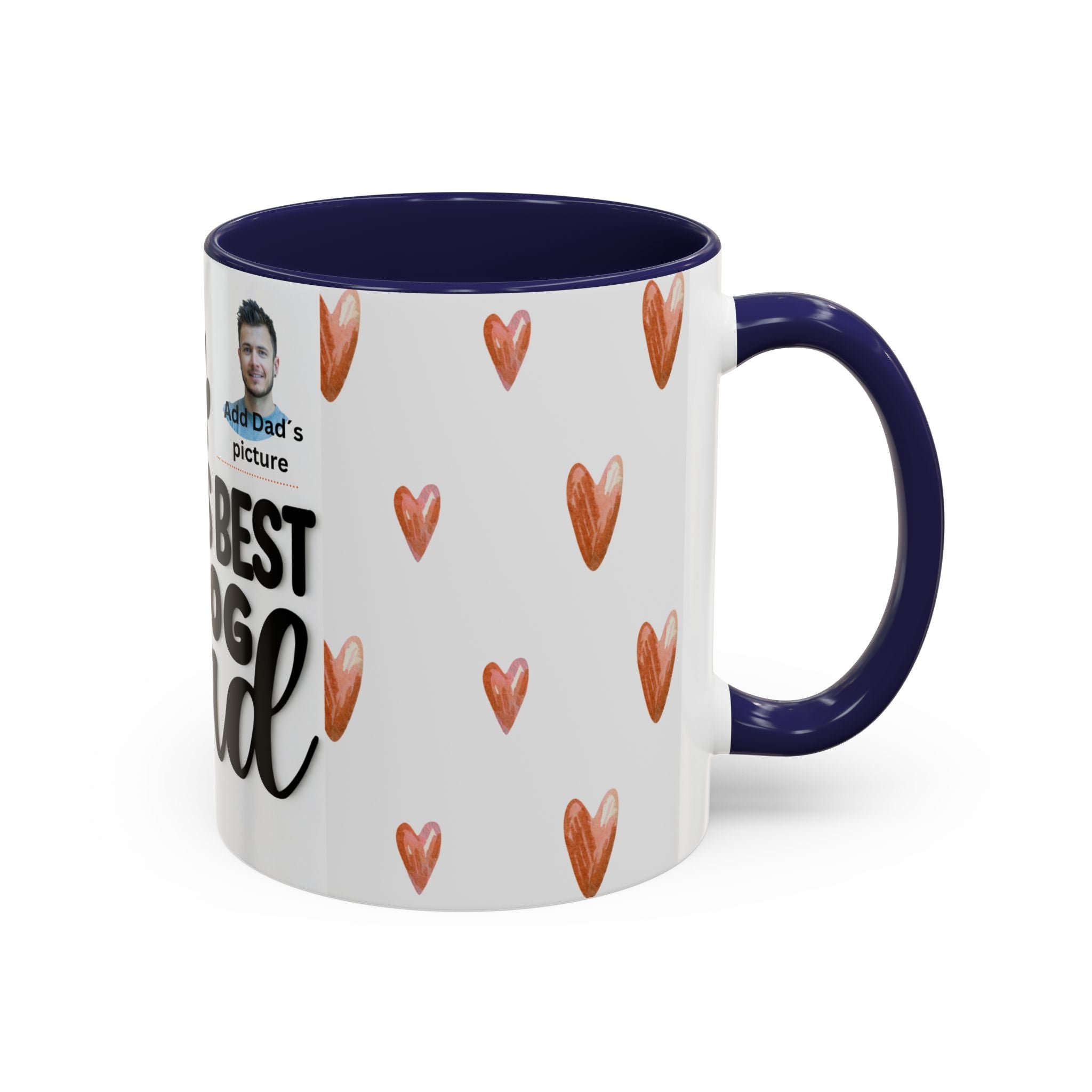 Personalised "World's Best Dog Dad" Coffee Mug — Custom Pet & Owner Photo