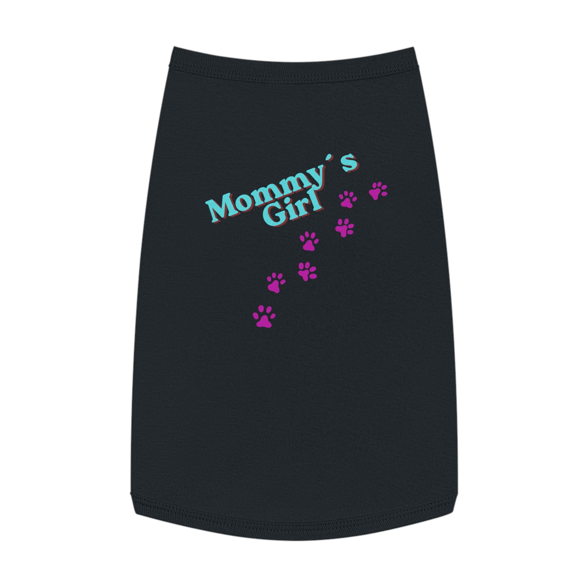 Mommy's Girl Pet Tank Top — Cute Paw Print Dog Shirt for Small Dogs & Puppies