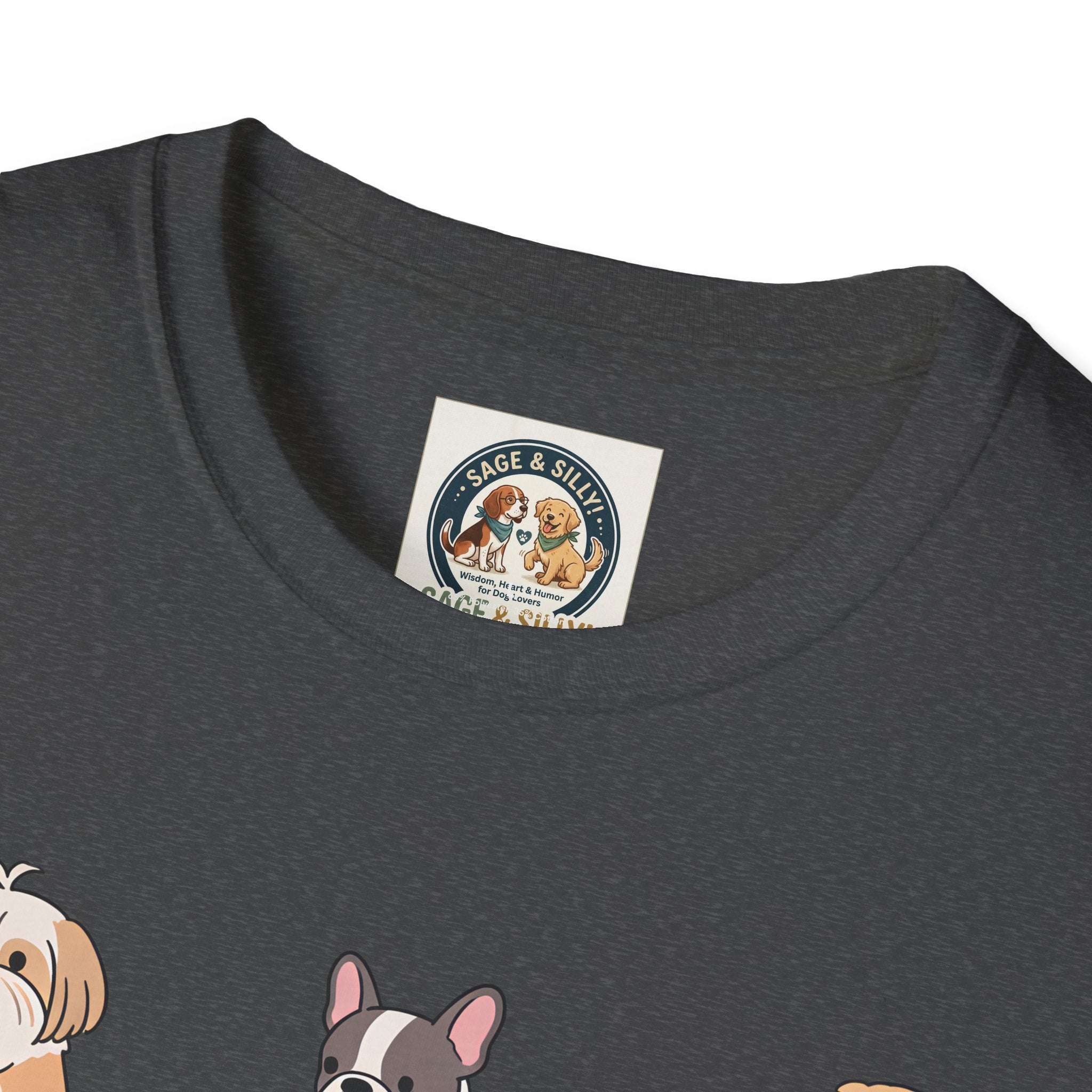 Reading Dogs T-Shirt — Cute Cartoon Dogs with Books Graphic Tee