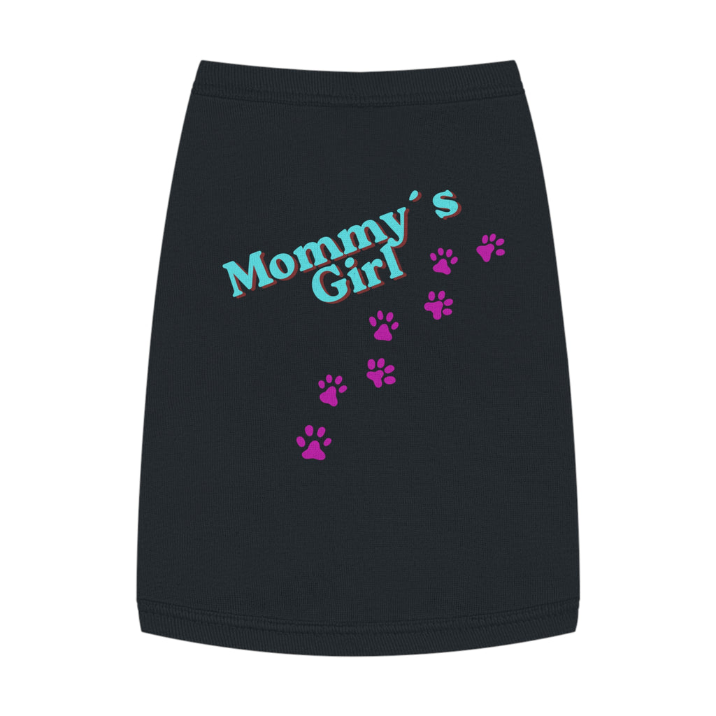 Mommy's Girl Pet Tank Top — Cute Paw Print Dog Shirt for Small Dogs & Puppies