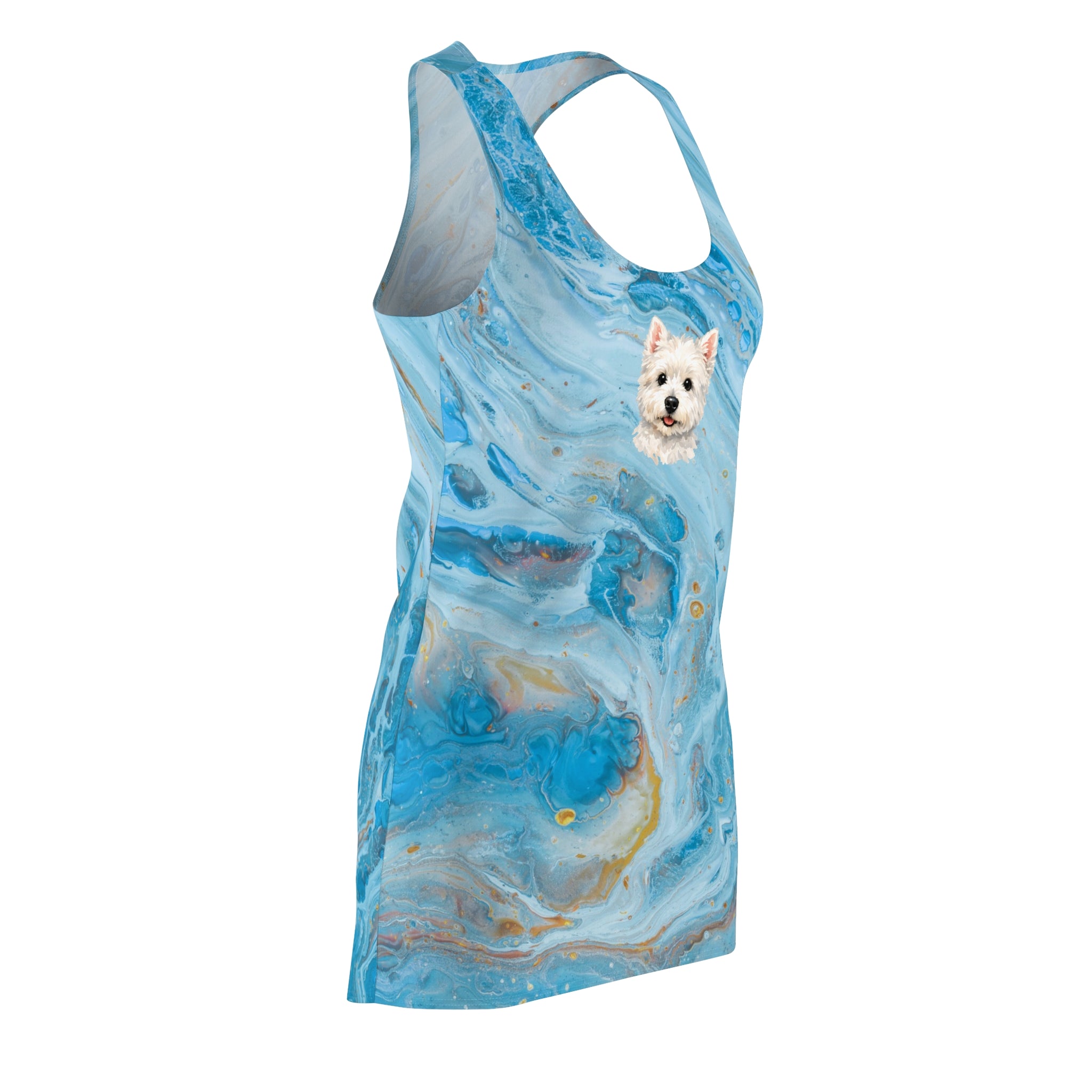 Women's AOP Racerback Dress — All-Over Print Sporty Fit