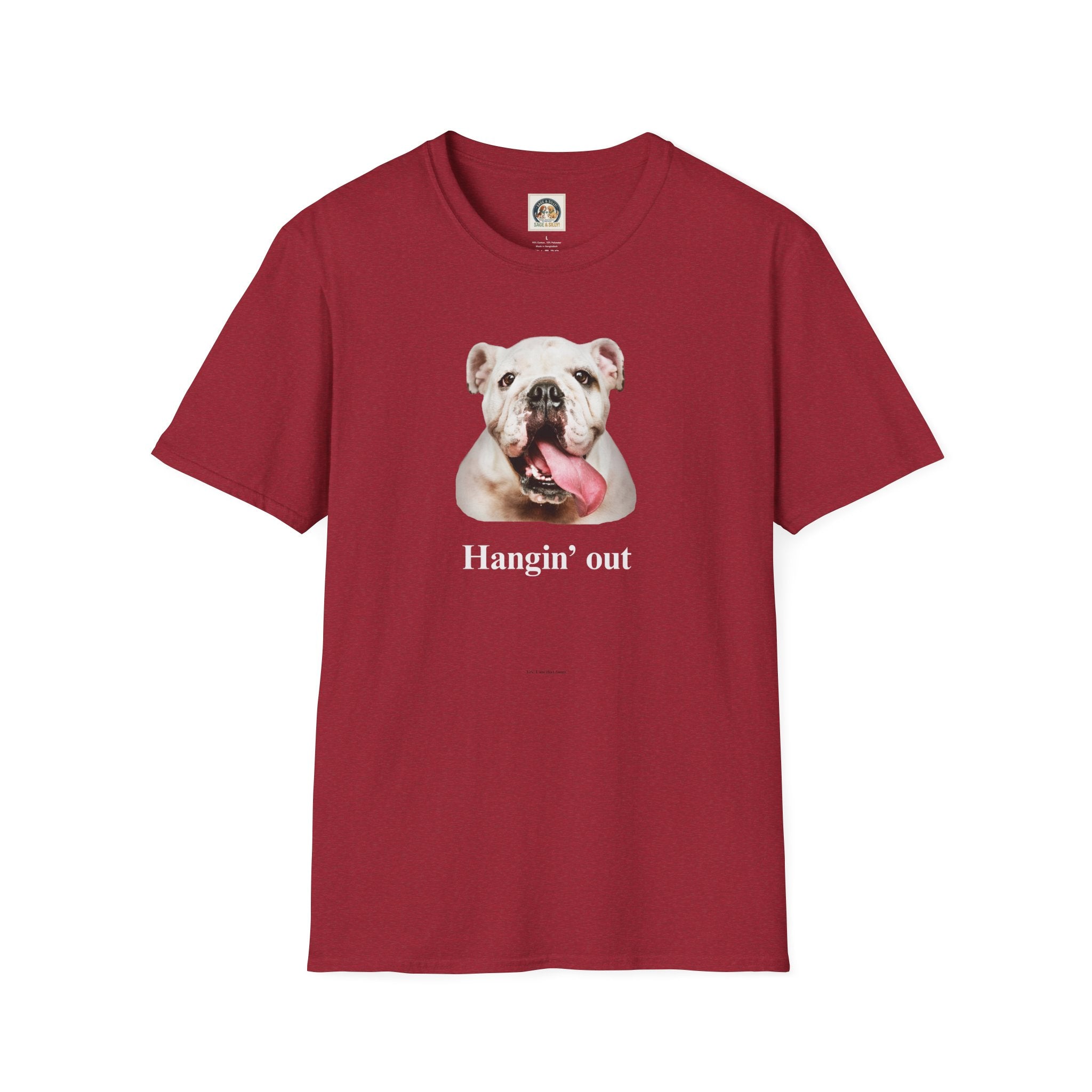 Bulldog Graphic T-Shirt — "Hangin' Out"
