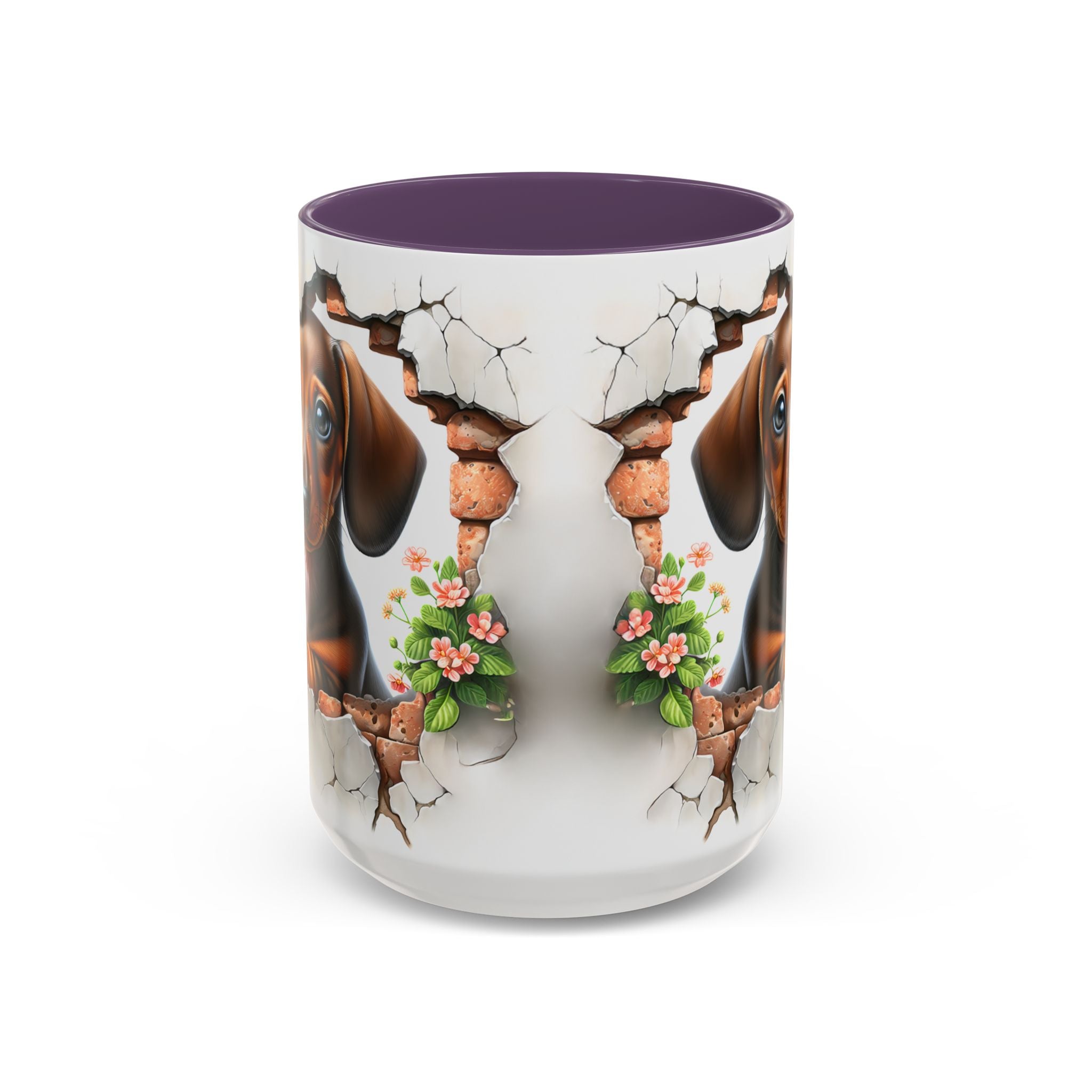 Dachshund Peek-A-Boo Coffee Mug — Cute Puppy Dog Gift