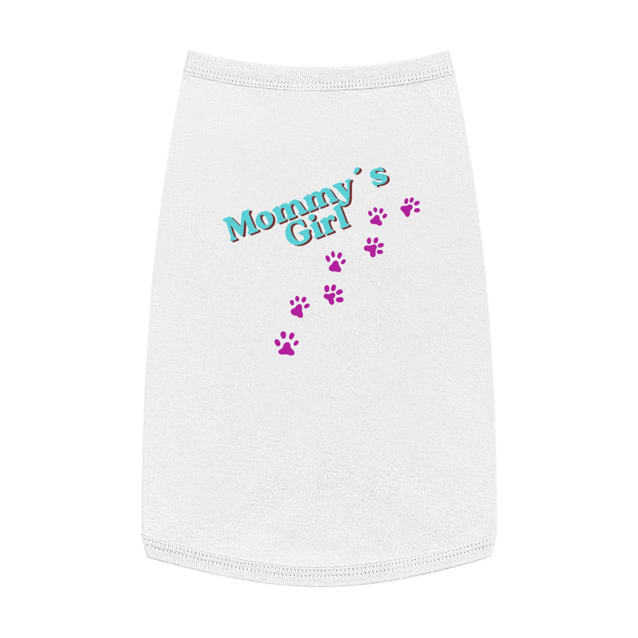Mommy's Girl Pet Tank Top — Cute Paw Print Dog Shirt for Small Dogs & Puppies