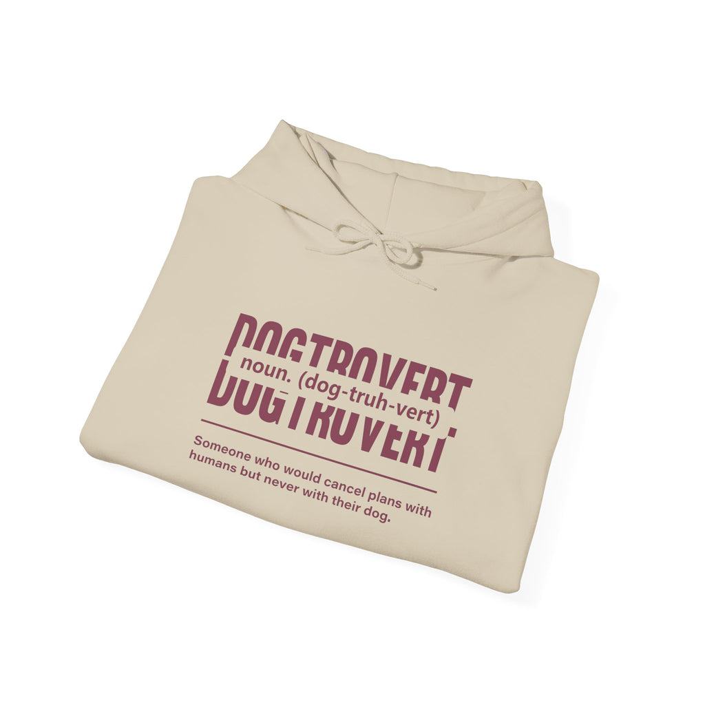 Dogtrovert Definition Hoodie – Funny Dog Lover Graphic Pullover