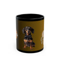 Dachshund Coffee Mug — Cute Black Wiener Dog Design
