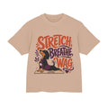 Stretch. Breathe. Wag. — Dachshund Yoga T‑Shirt for Dog Lovers