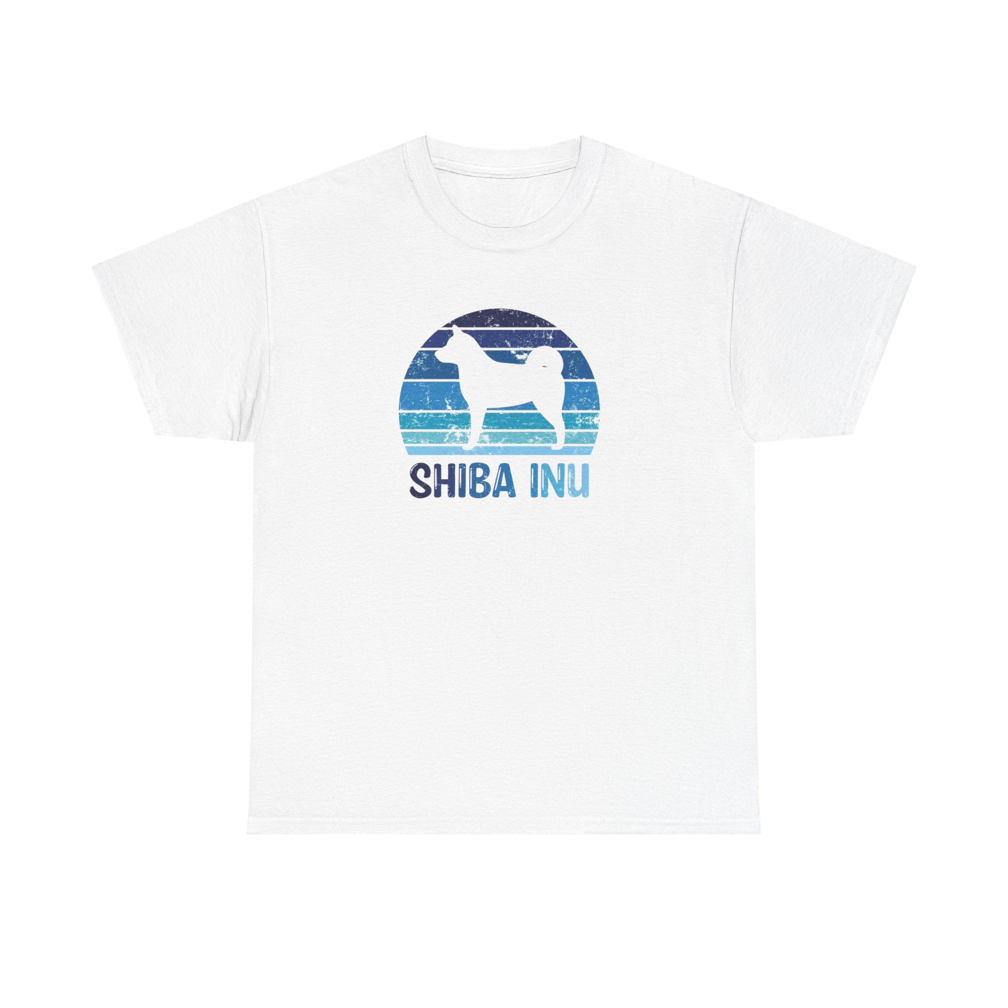 Shiba Inu Retro Sunset T-Shirt – Unisex Dog Lover Graphic Tee