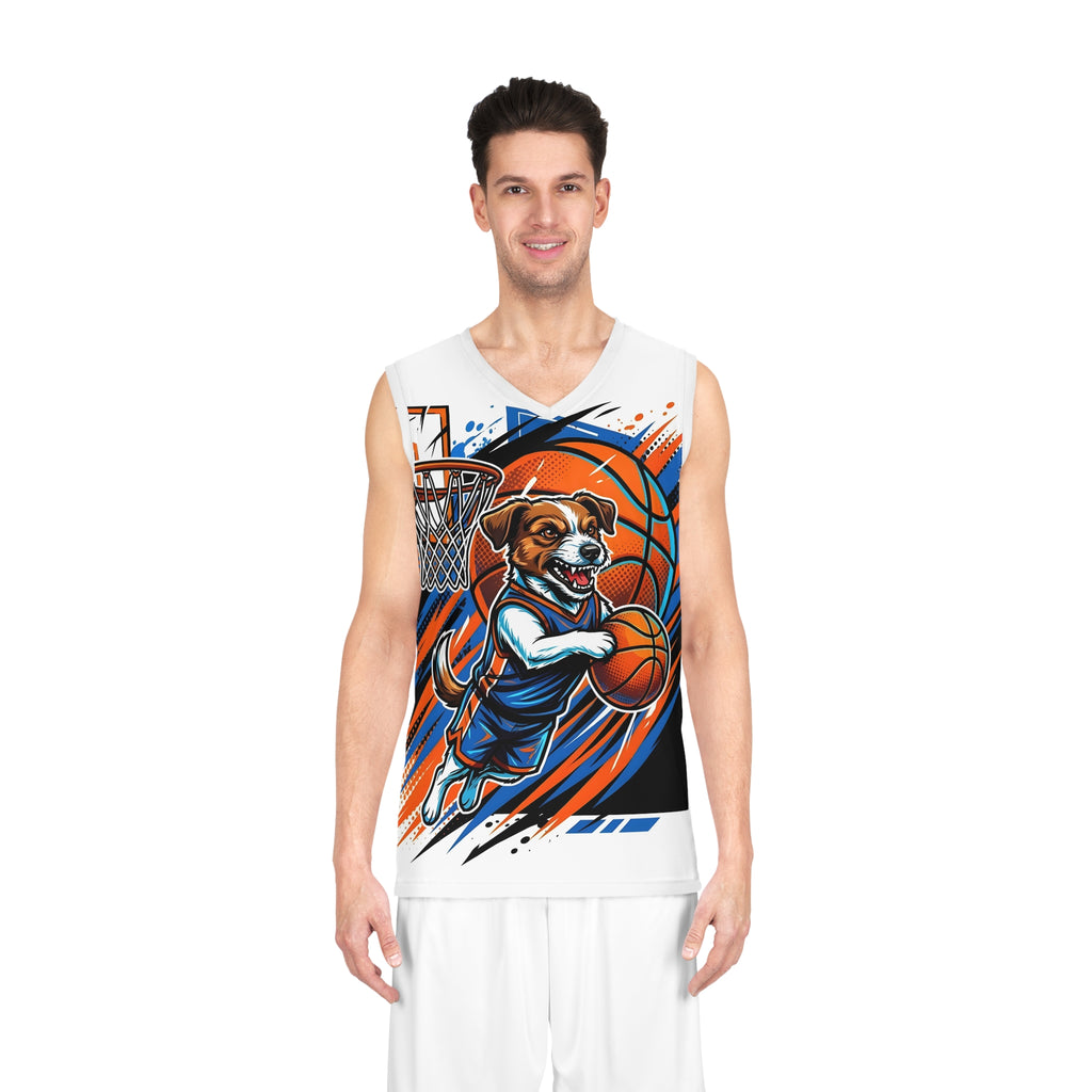 Basketball Jersey - Slam Dunk Terrier Dog Graphic AOP Athletic Tank