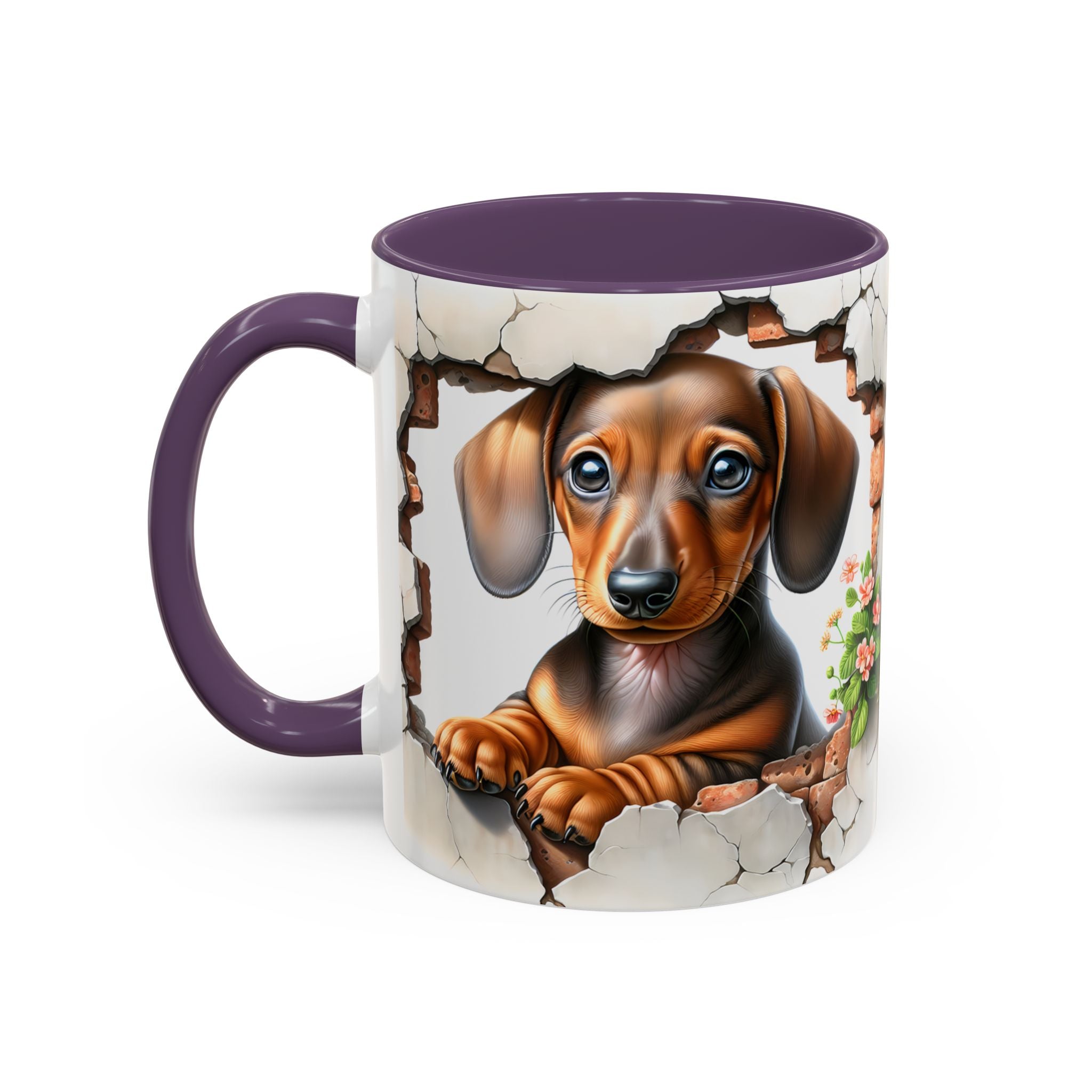 Dachshund Peek-A-Boo Coffee Mug — Cute Puppy Dog Gift