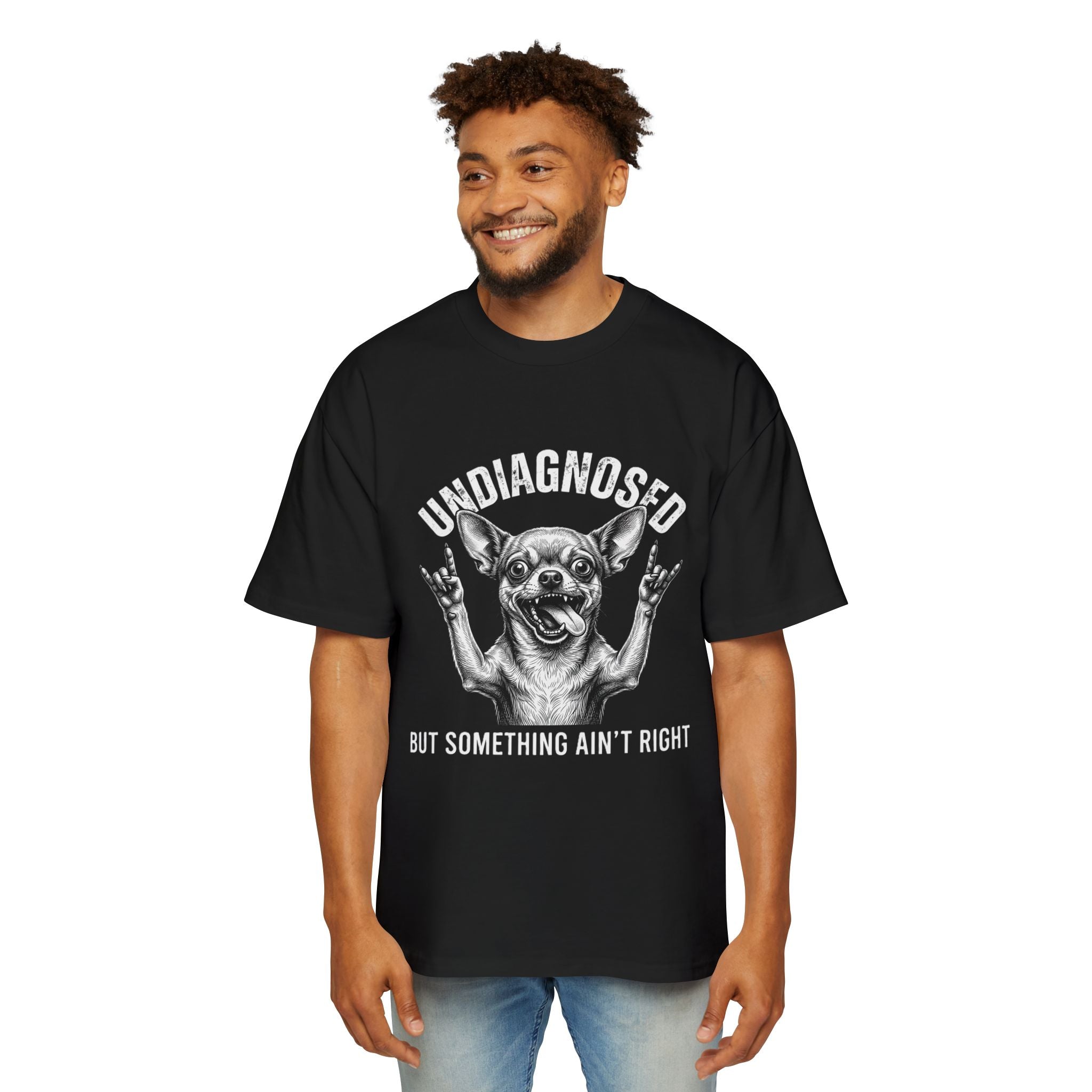 Undiagnosed But Something Ain't Right Dog Tee — Funny Chihuahua Graphic T-Shirt