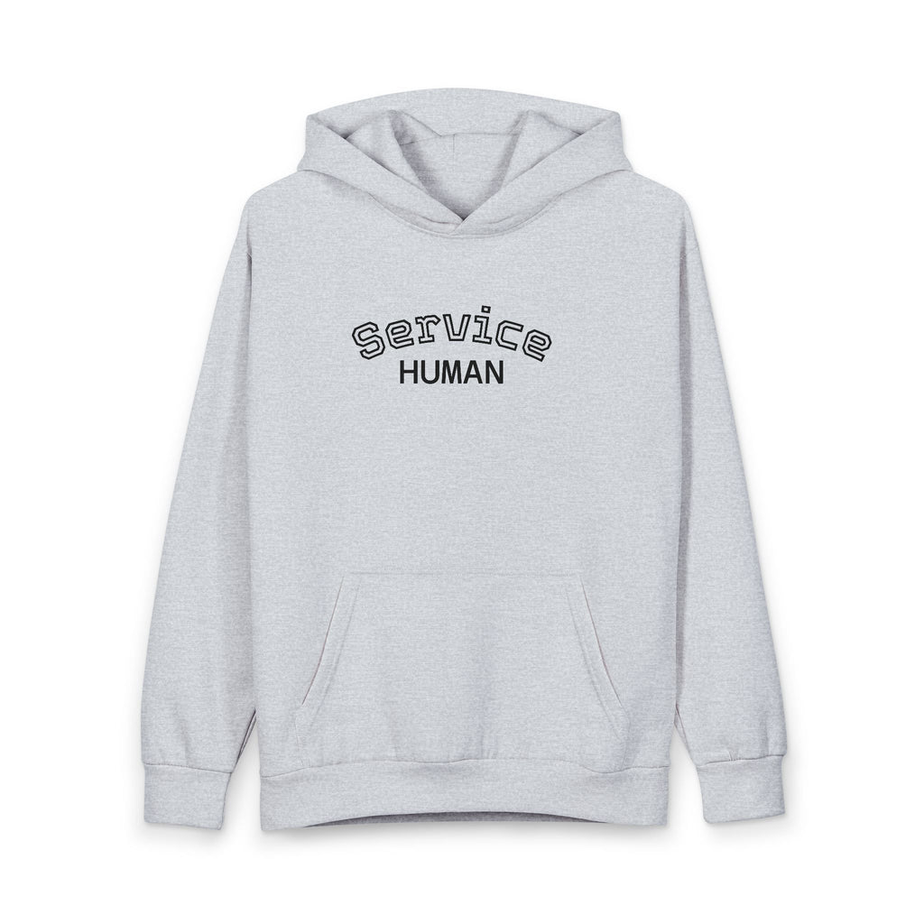 Service Human Hoodie — Funny Service Technician Diagram (on the back) Pullover