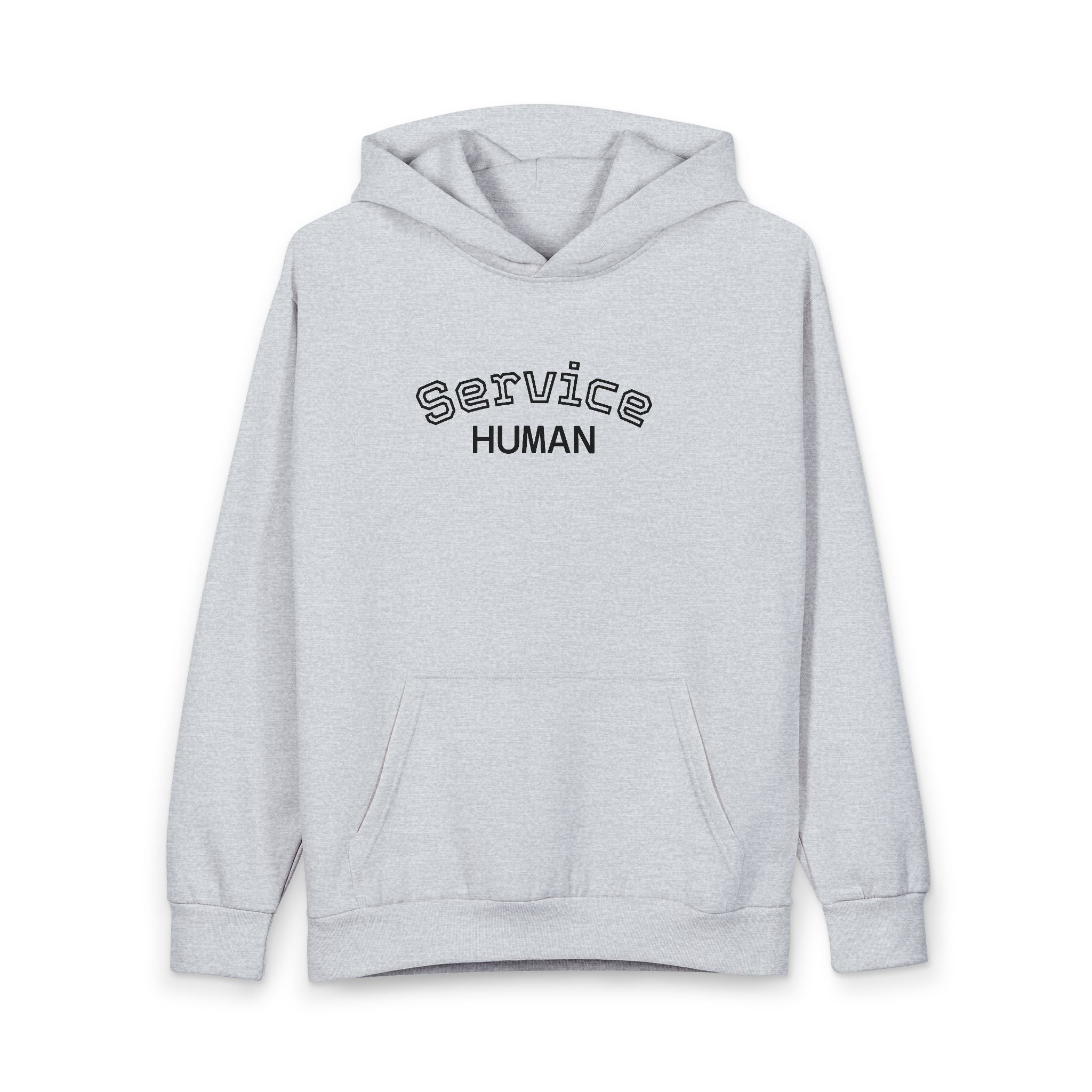 Service Human Hoodie — Funny Service Technician Diagram (on the back) Pullover