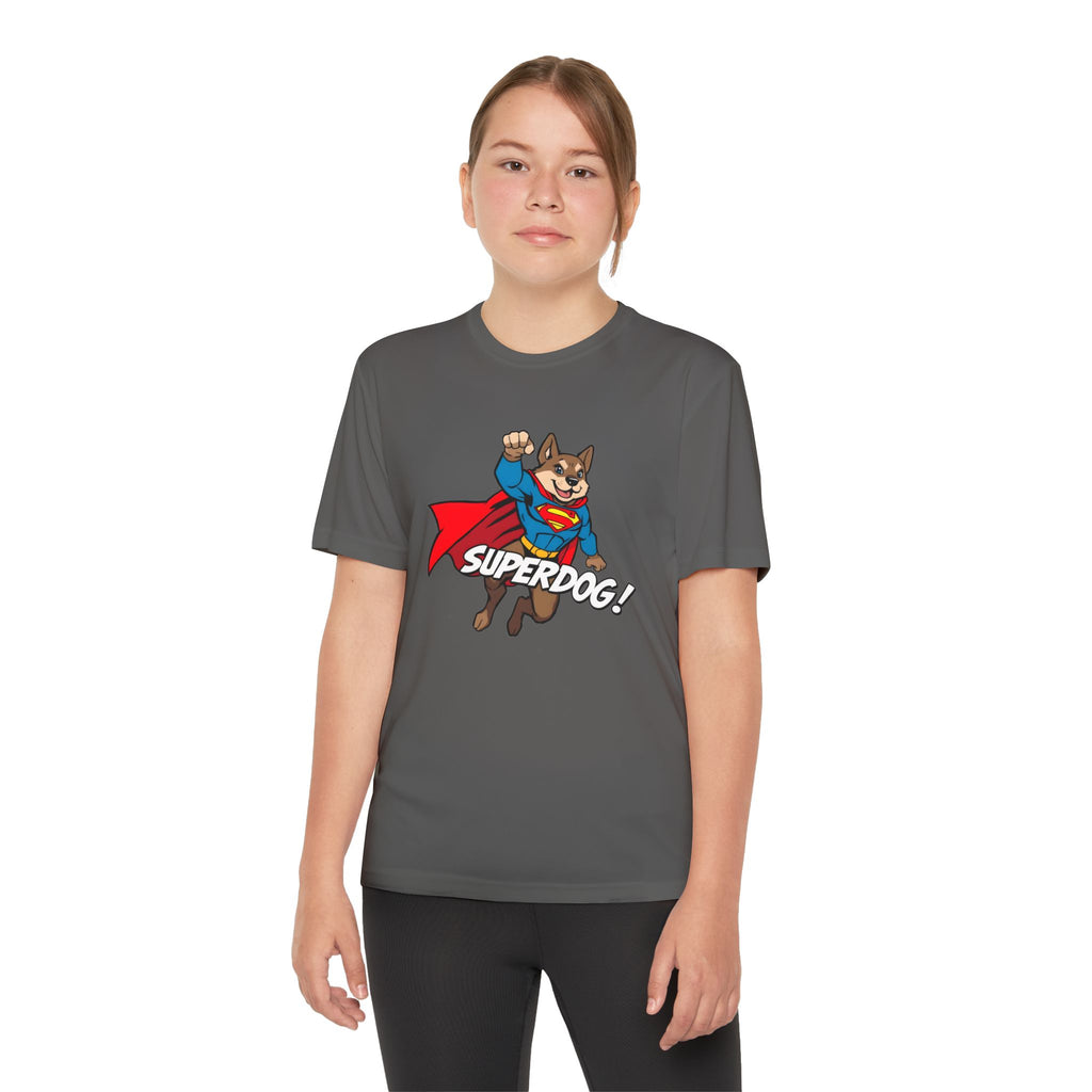 Kids Superdog T-Shirt — Youth Superhero Dog Tee ("SUPERDOG!")