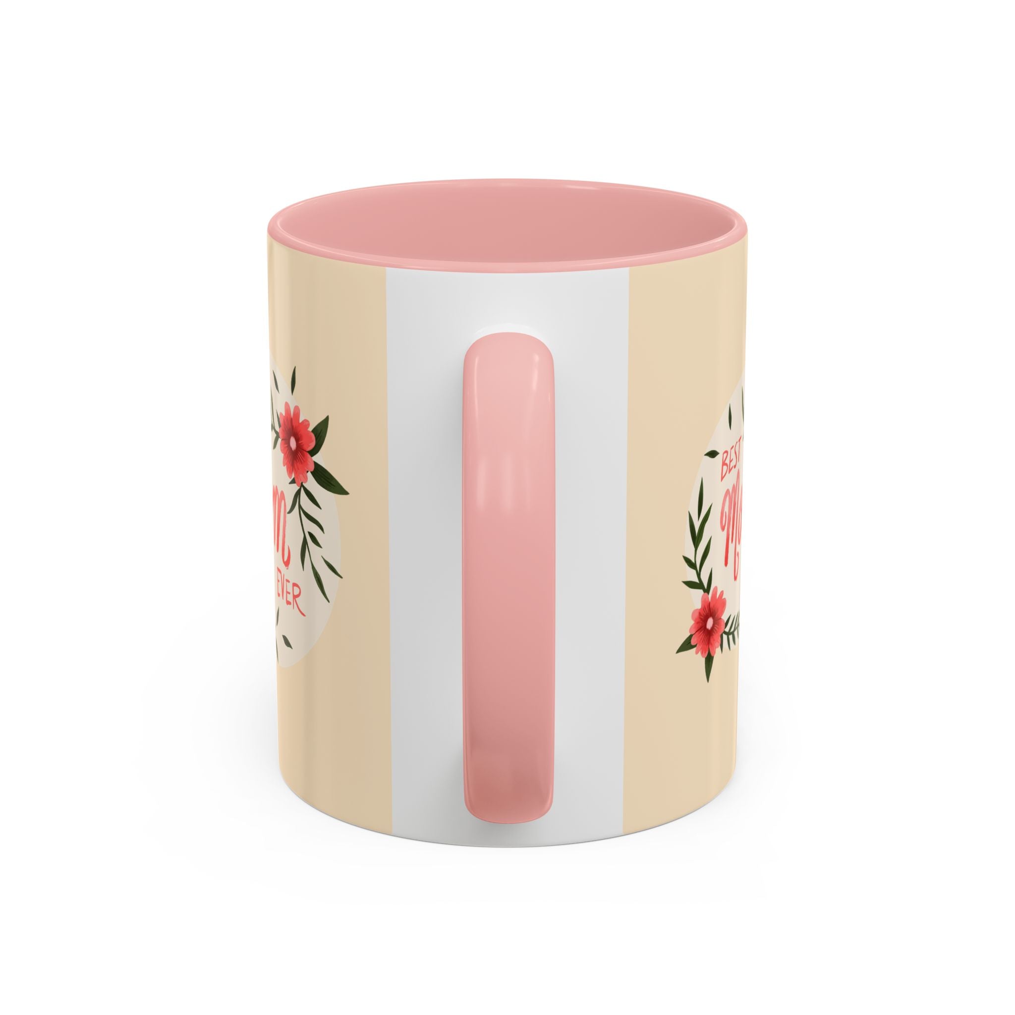 Best Mom Ever Coffee Mug — Cute Dachshund with Tulips