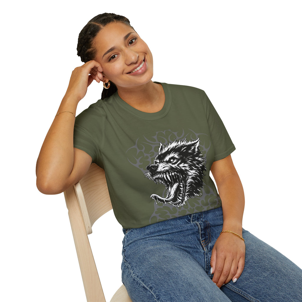 Angry Wolf Graphic T-Shirt — "This Is My Friendly Side"