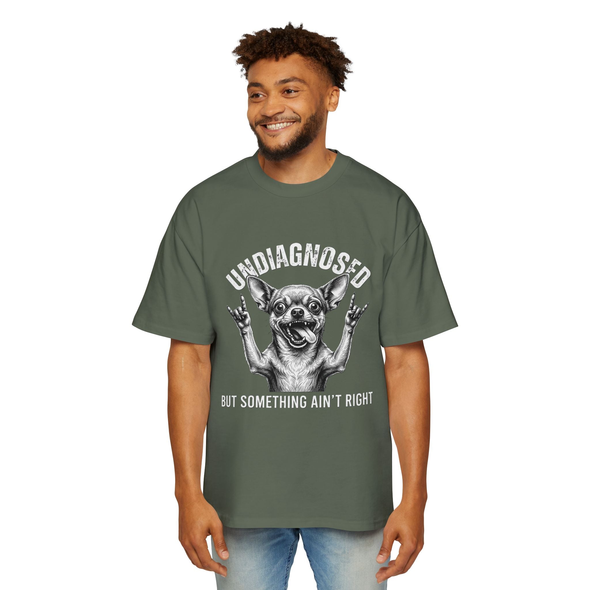 Undiagnosed But Something Ain't Right Dog Tee — Funny Chihuahua Graphic T-Shirt