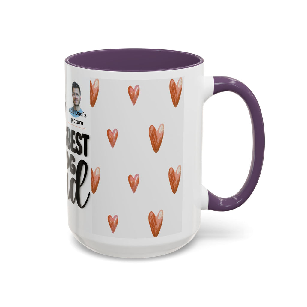 Personalised "World's Best Dog Dad" Coffee Mug — Custom Pet & Owner Photo